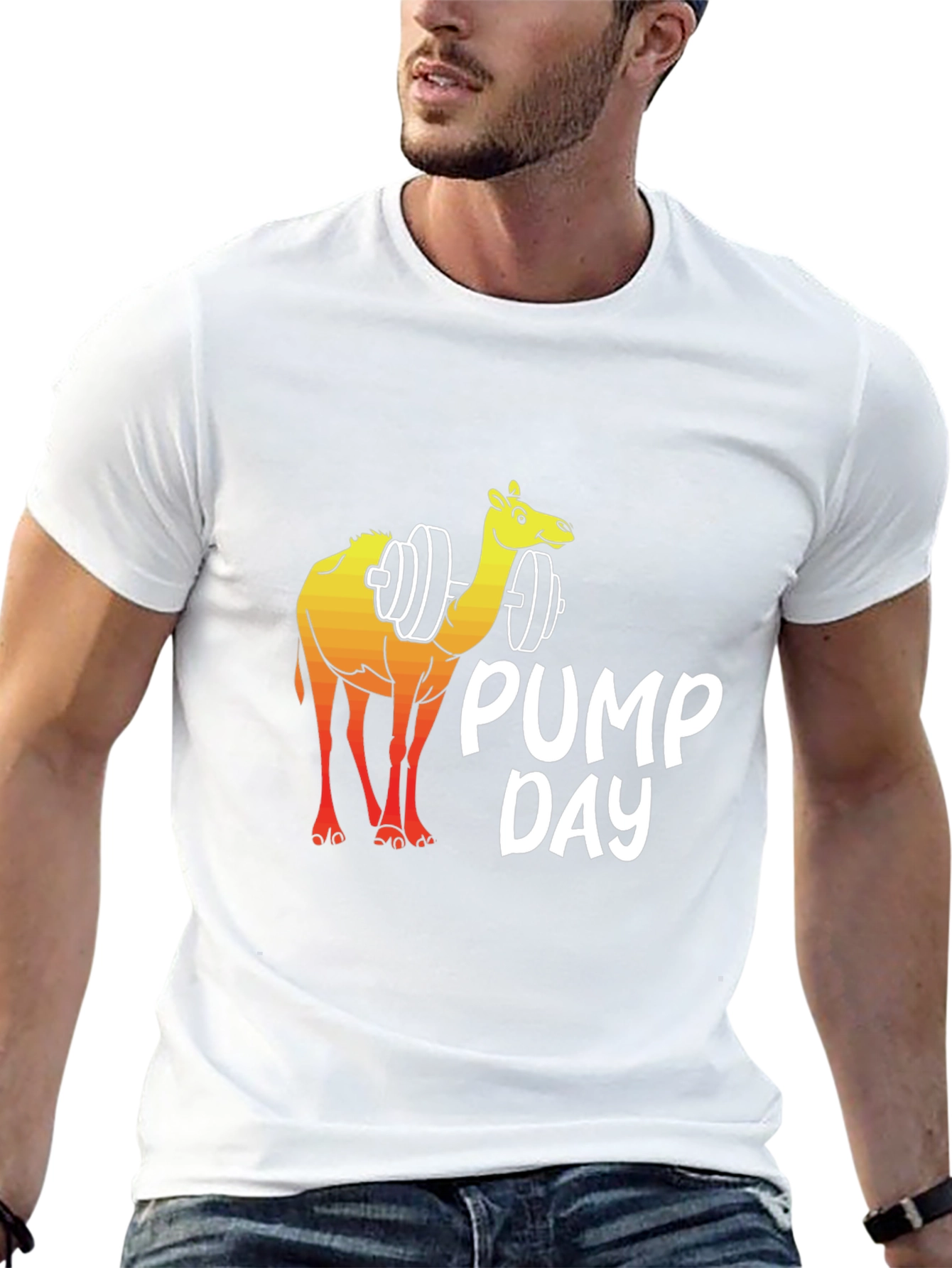 Workout Camel Graphic T-Shirt - Pump Day