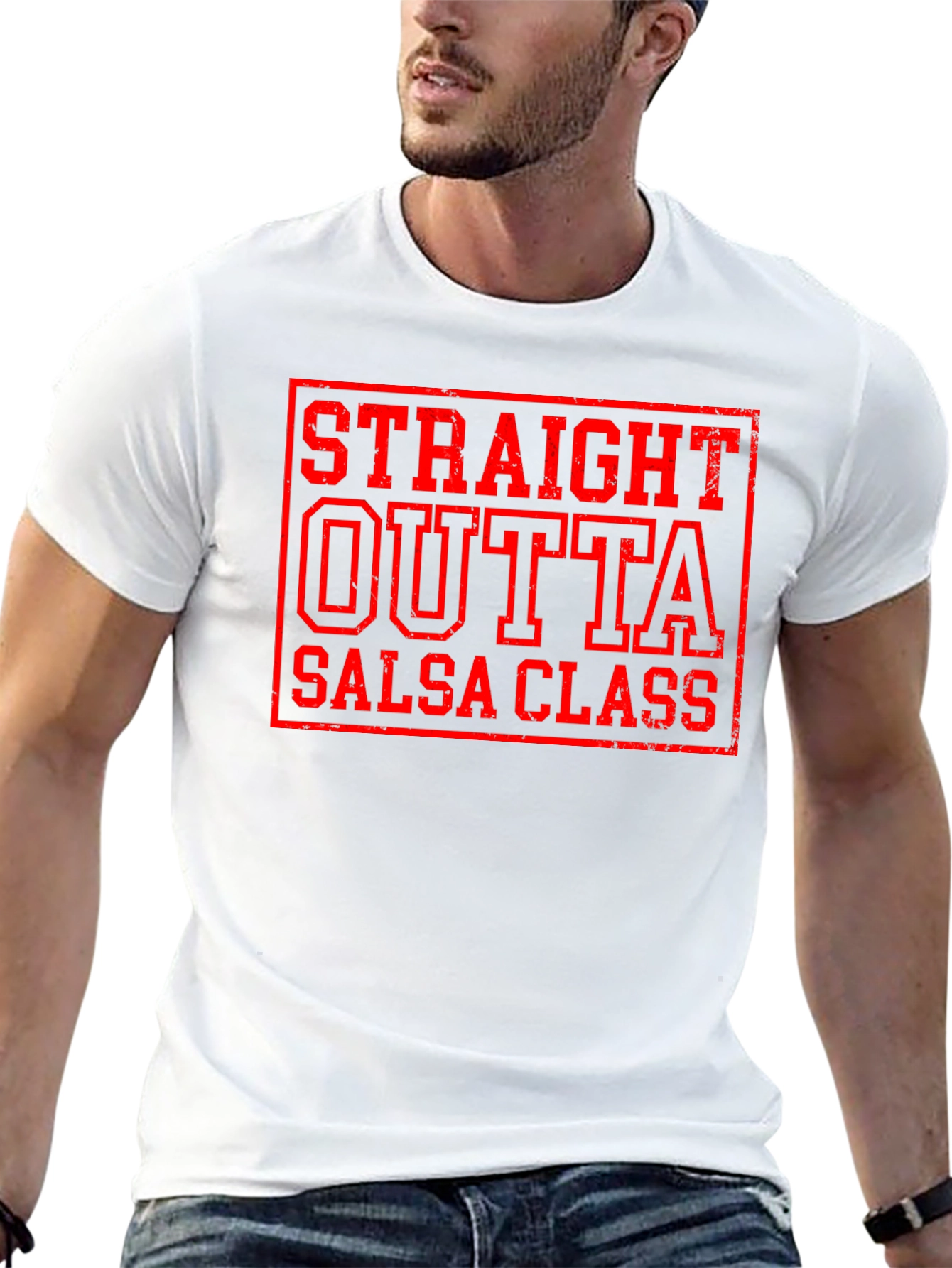 Straight Outta Salsa Class Funny Dance T-Shirt