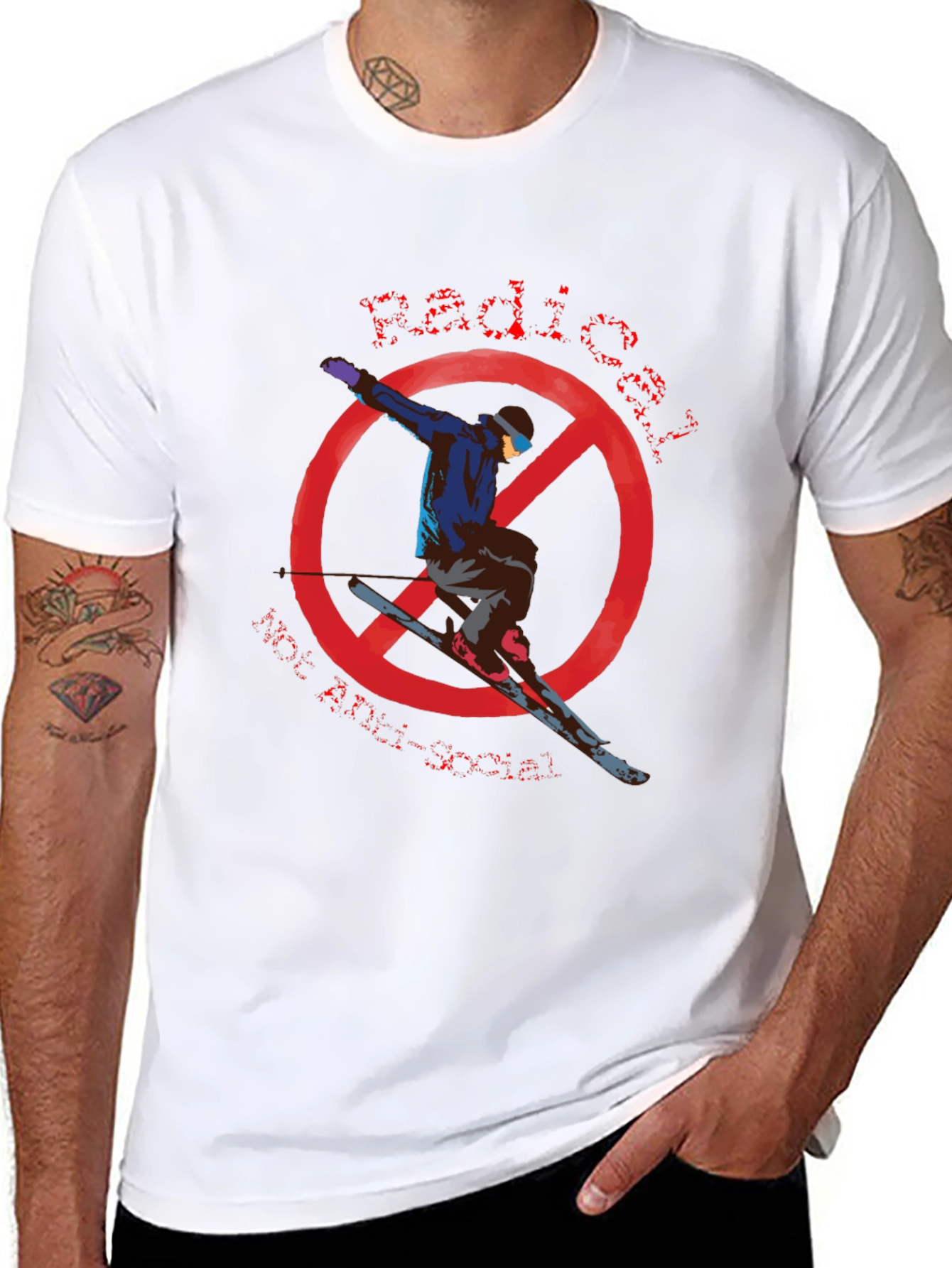 Radical Anti-Social Skiing T-Shirt