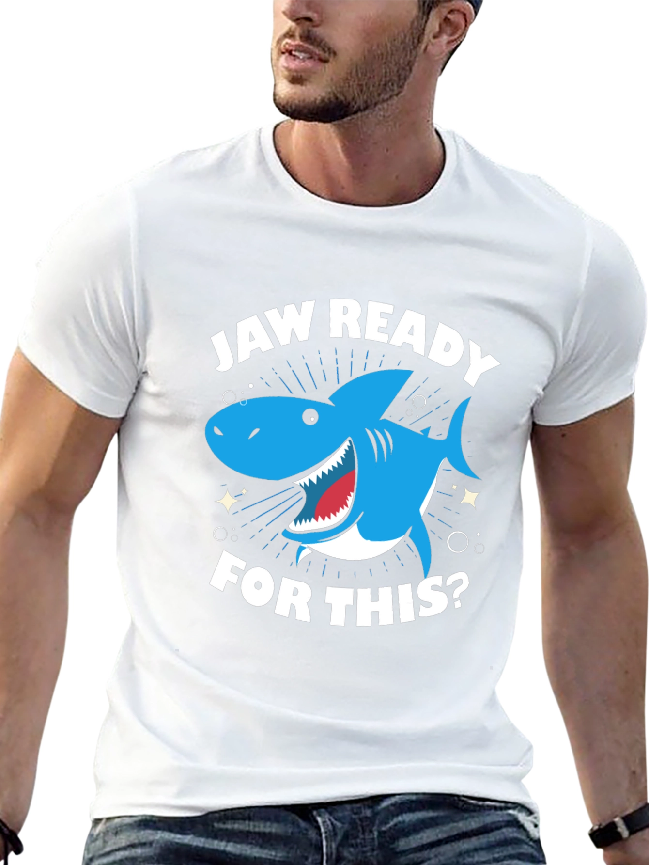 Jaw Ready Shark Graphic T-Shirt