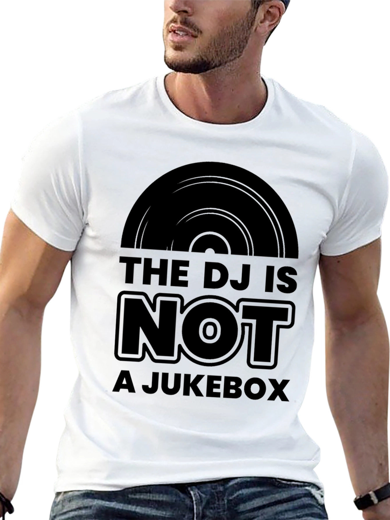 DJ is Not a Jukebox Black T-Shirt