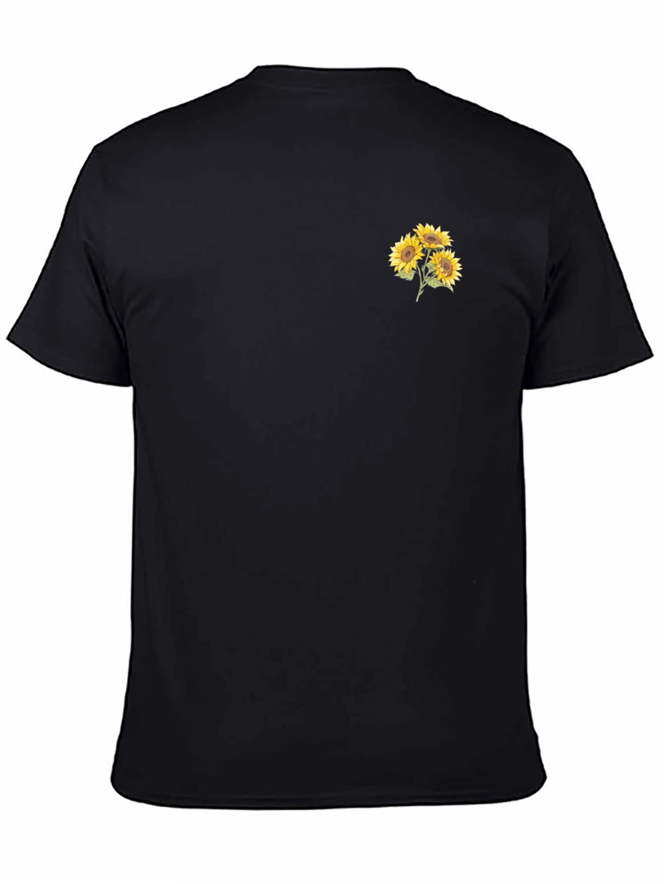 Sunflower Graphic Black T-Shirt