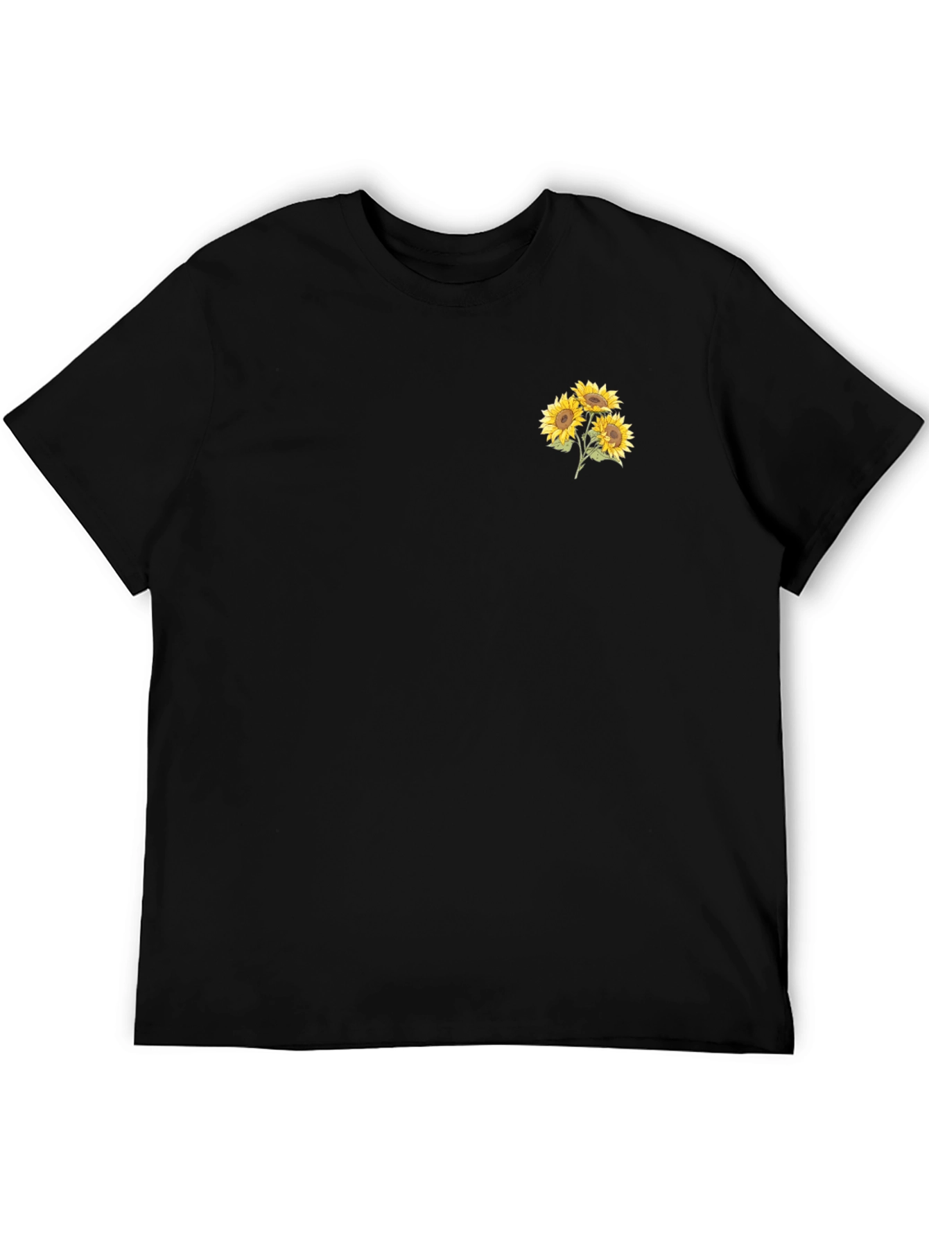Sunflower Graphic Black T-Shirt