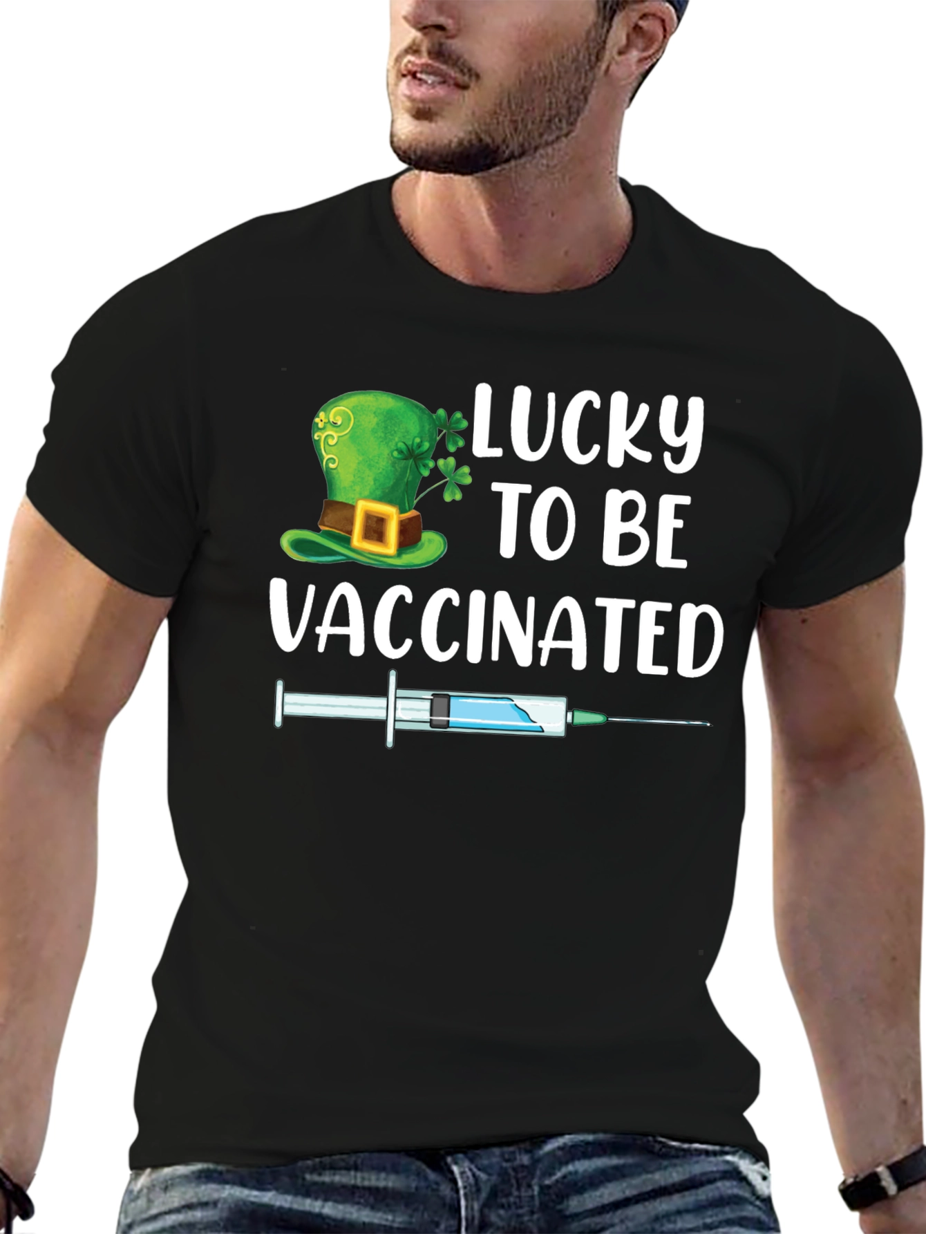 Lucky to be Vaccinated St. Patricks Day T-Shirt