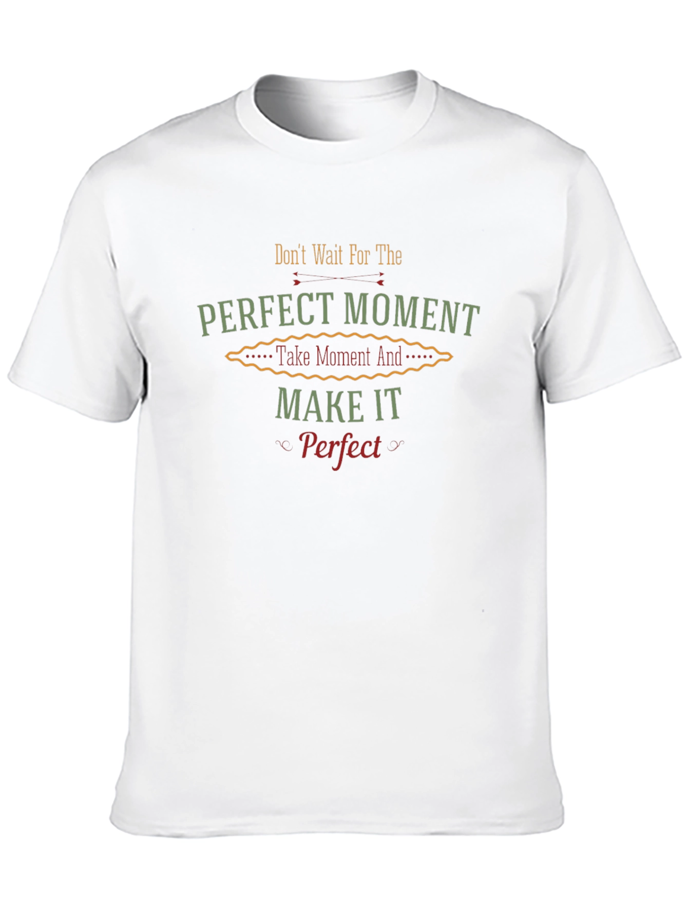 Perfect Moment Black Graphic Tee - Inspirational Quote
