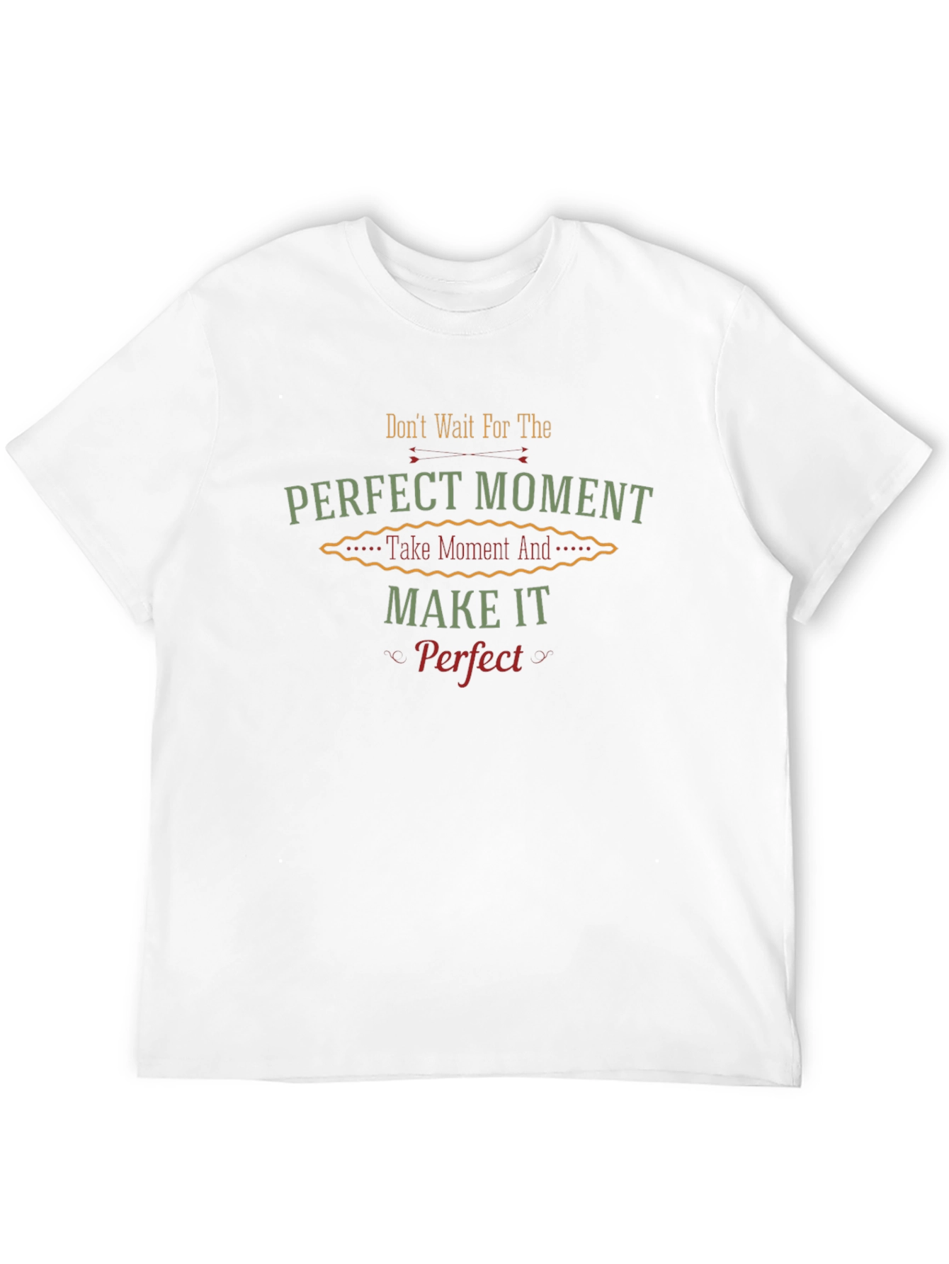Perfect Moment Black Graphic Tee - Inspirational Quote