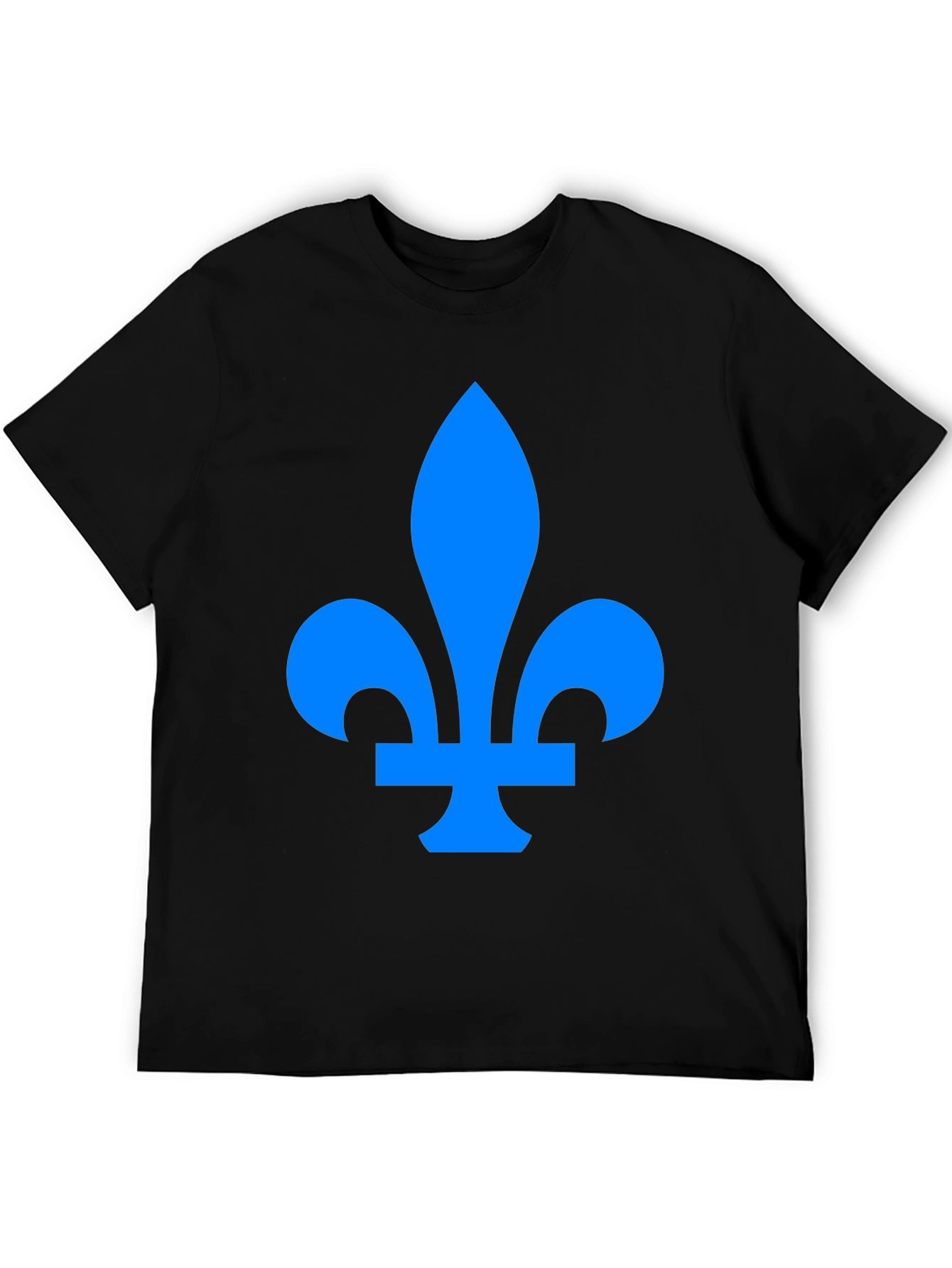 Fleur-de-lis Graphic Tee - Stylish Black Cotton T-Shirt