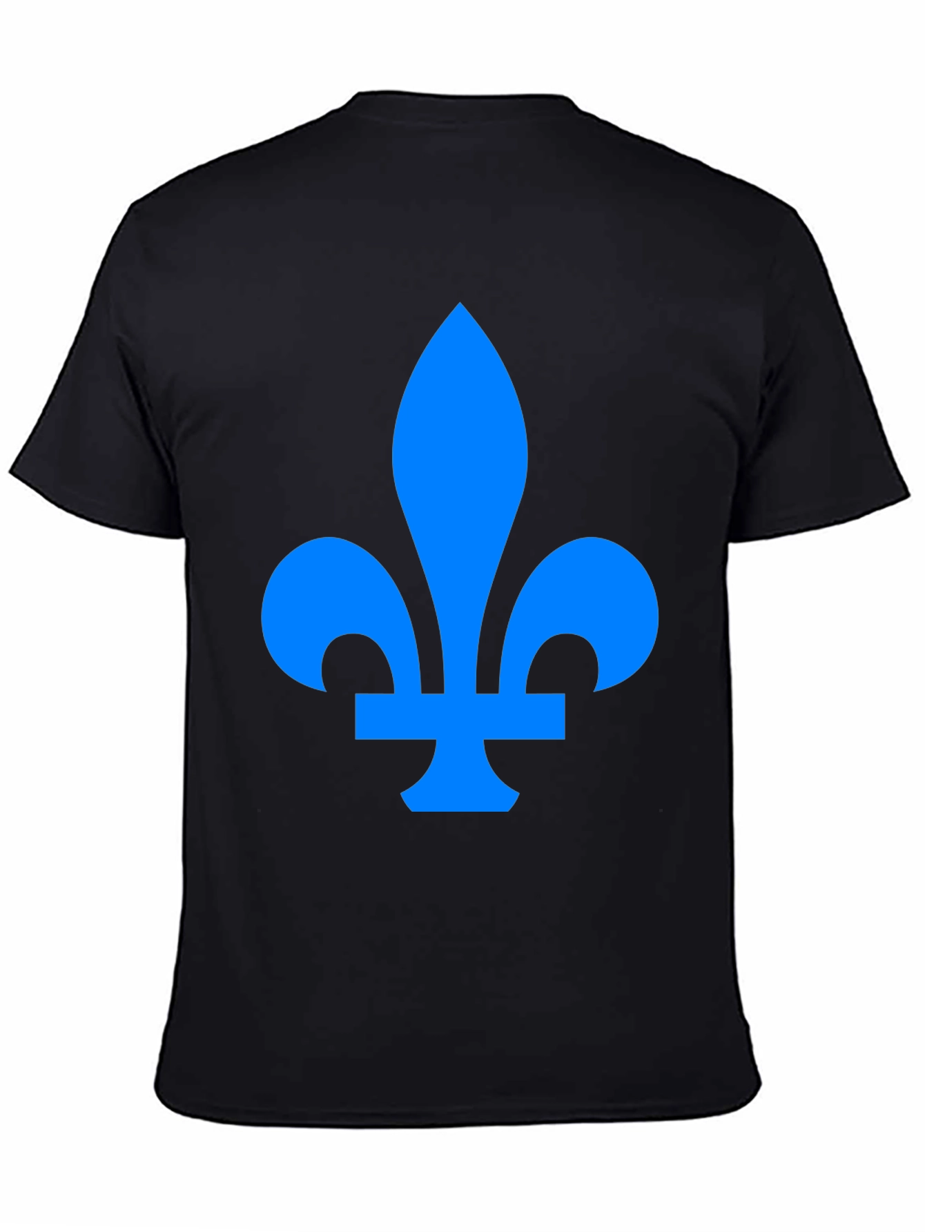 Fleur-de-lis Graphic Tee - Stylish Black Cotton T-Shirt