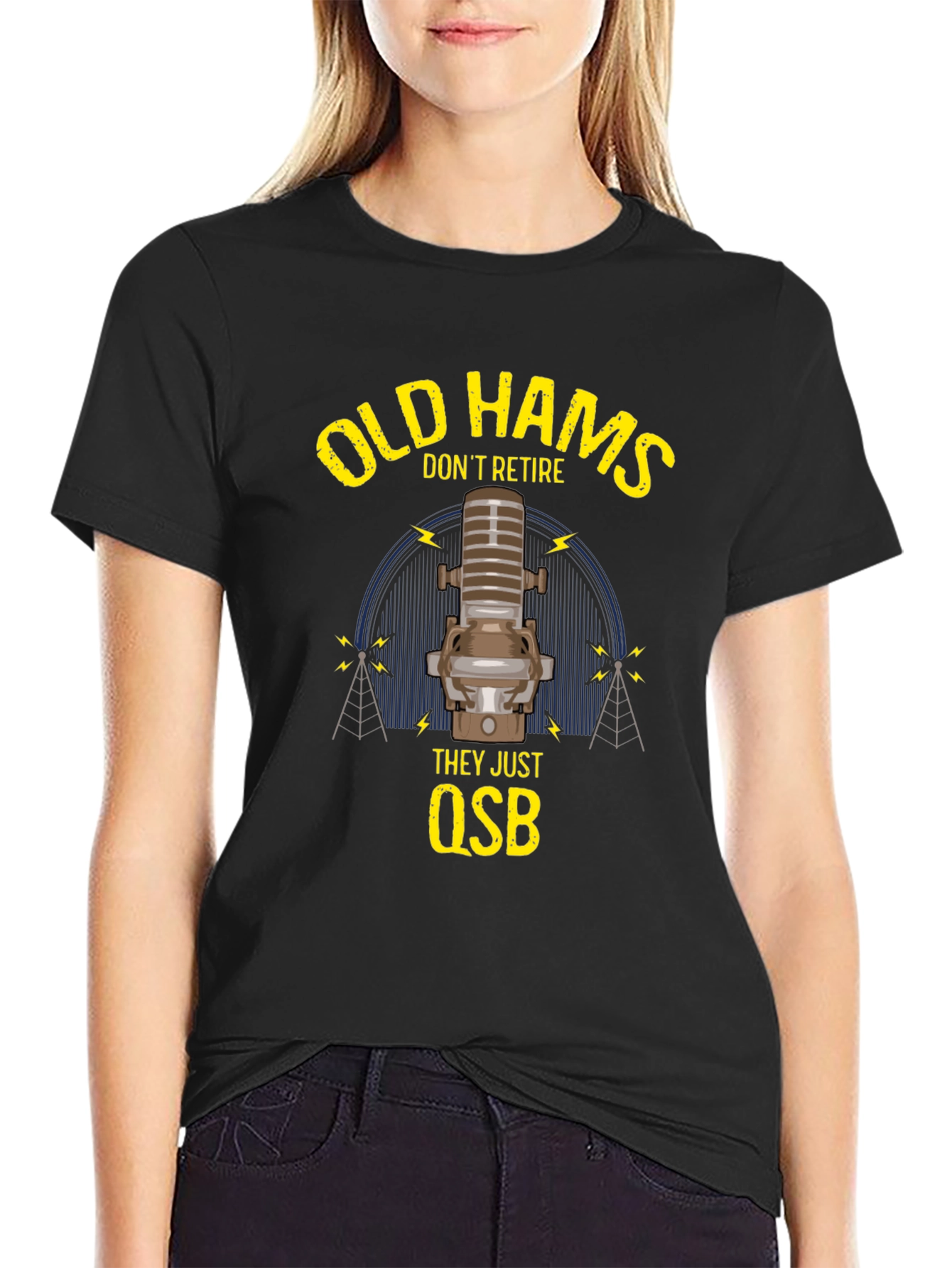 Old Hams Dont Retire T-Shirt Ham Radio Operator