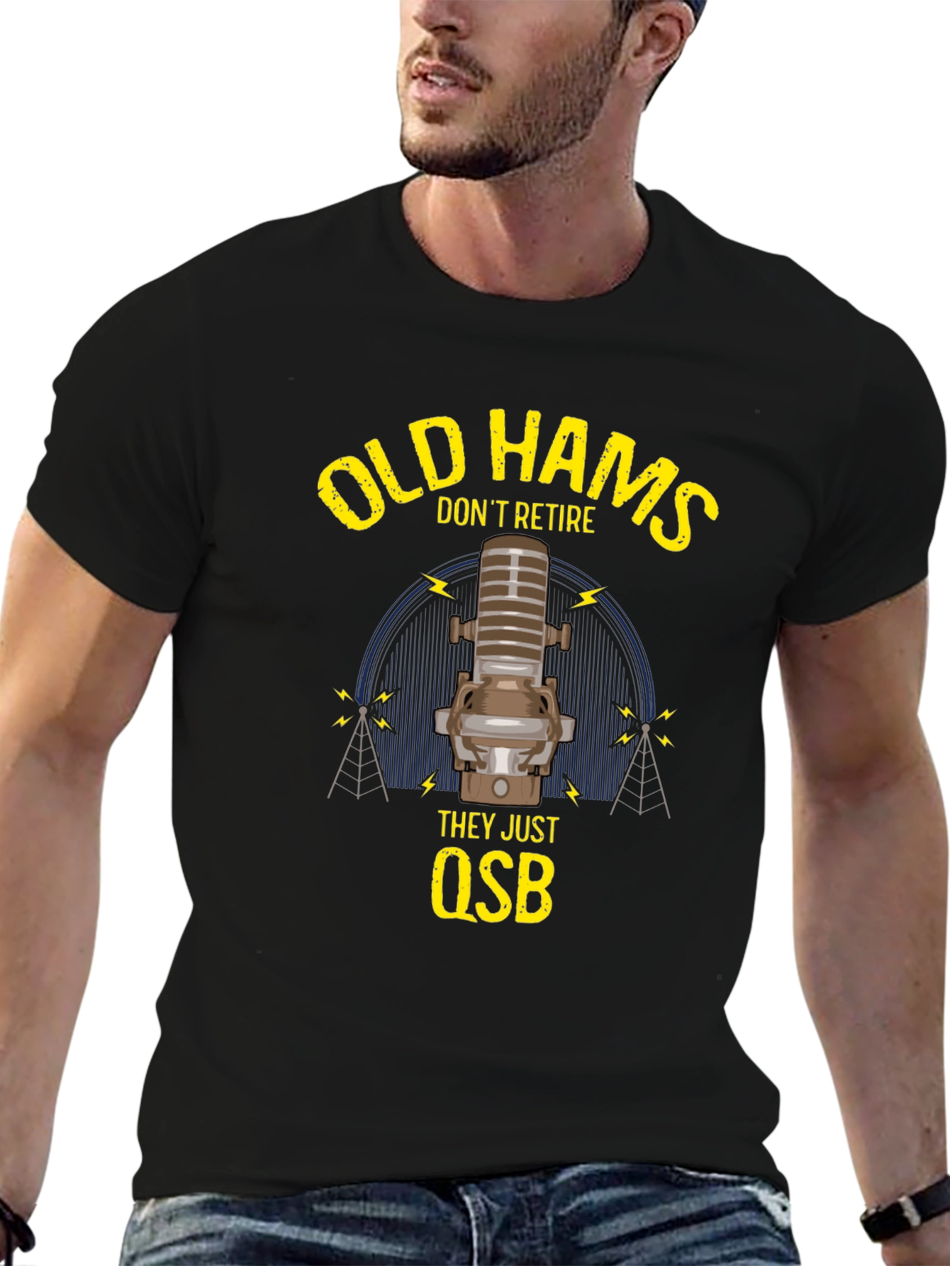 Old Hams Dont Retire T-Shirt Ham Radio Operator