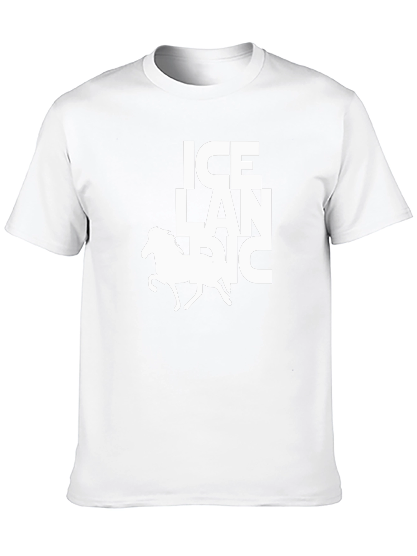 Icelandic Horse Graphic Tee - Black