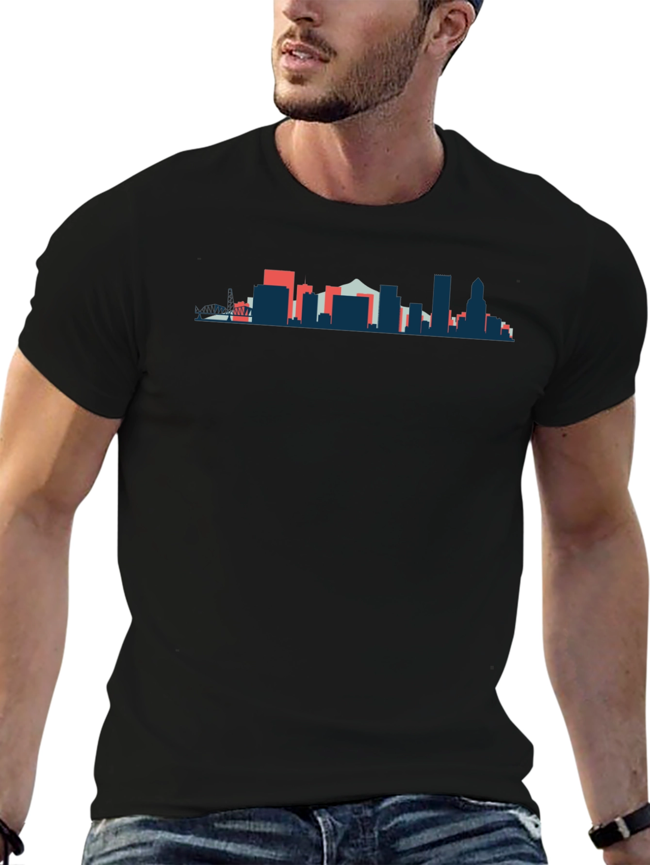 City Skyline Graphic T-Shirt - Stylish Urban Design