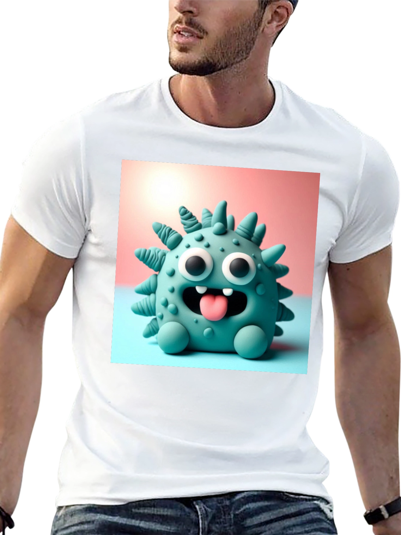 Funky Virus Cartoon T-Shirt
