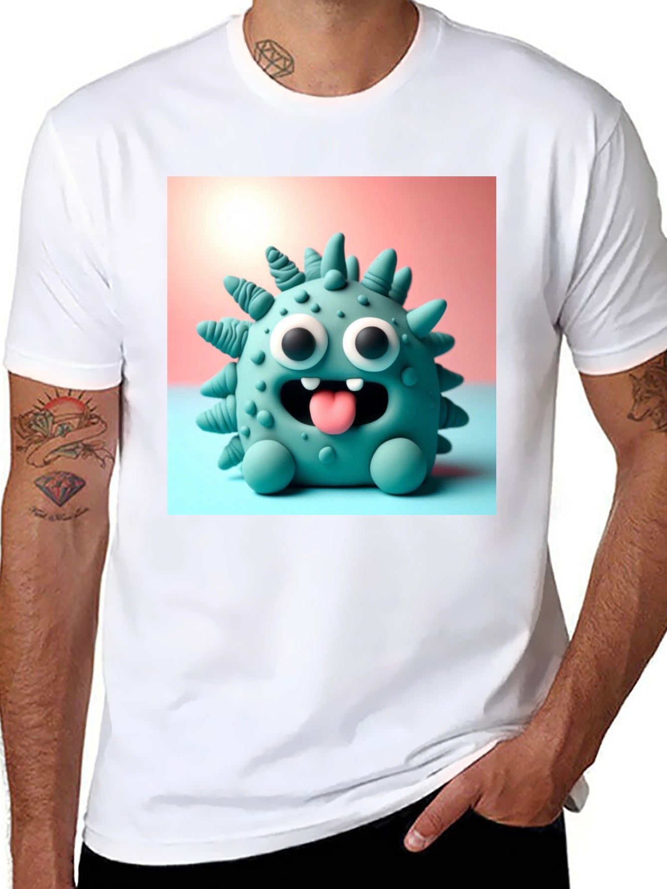 Funky Virus Cartoon T-Shirt