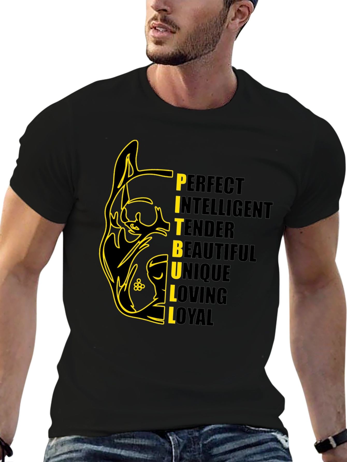 Pitbull Dog Breed T-Shirt - Perfect Intelligent Loyal