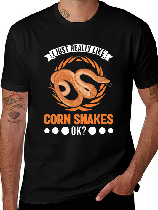 Corn Snake Lover T-Shirt - I Just Really Like Corn Snakes OK?