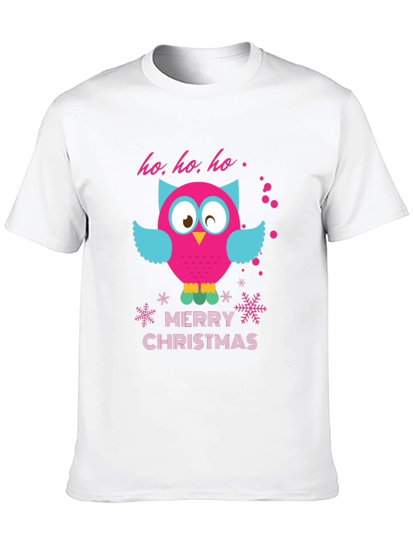 Festive Owl Christmas Graphic Tee