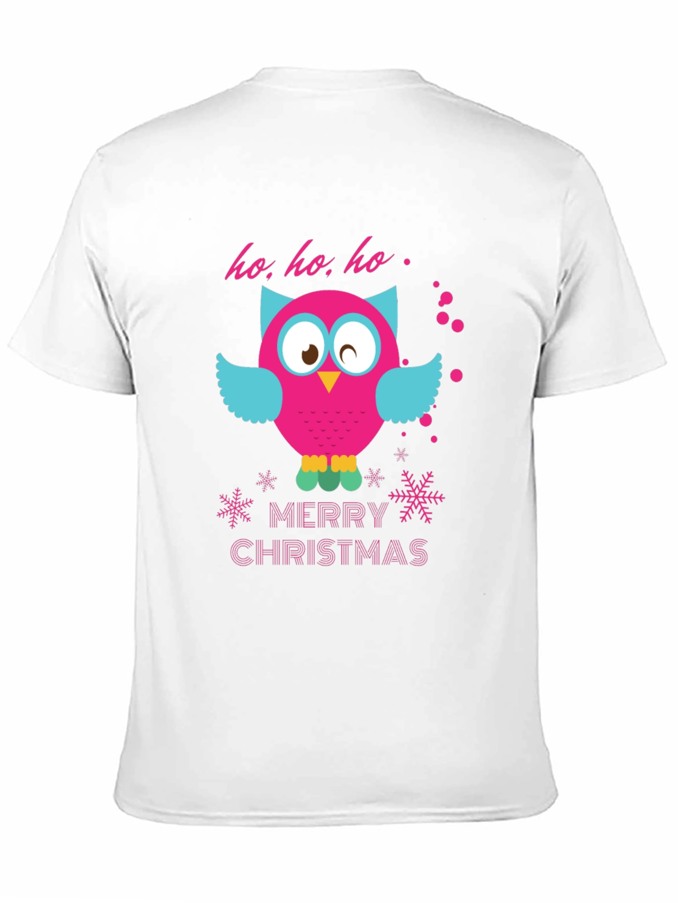 Festive Owl Christmas Graphic Tee