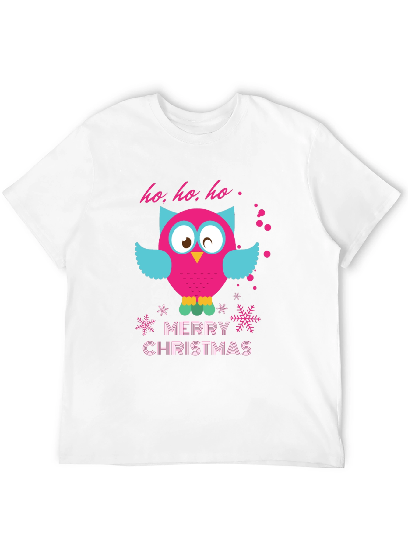 Festive Owl Christmas Graphic Tee