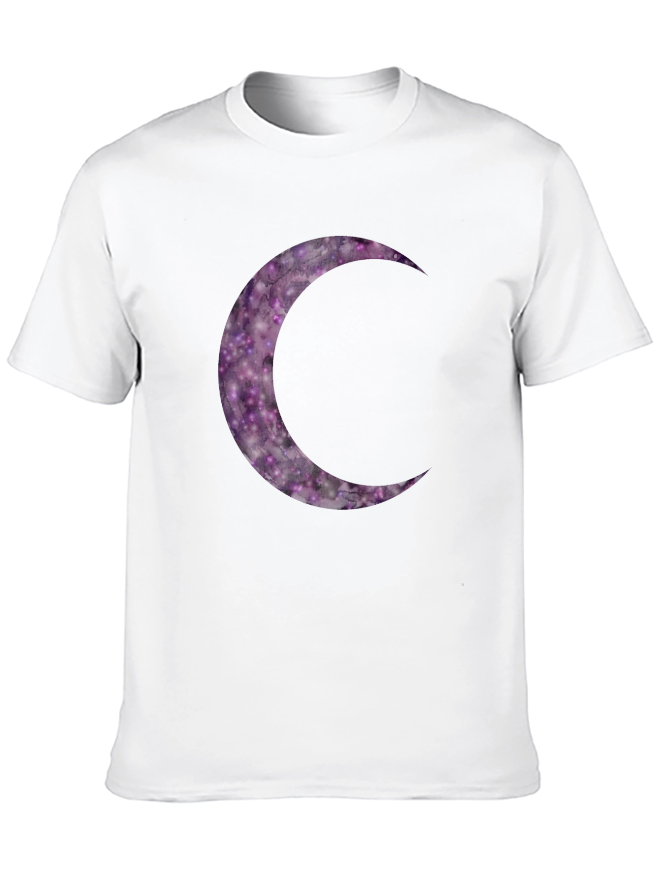 Galaxy Moon Graphic Tee - Stylish Black T-Shirt