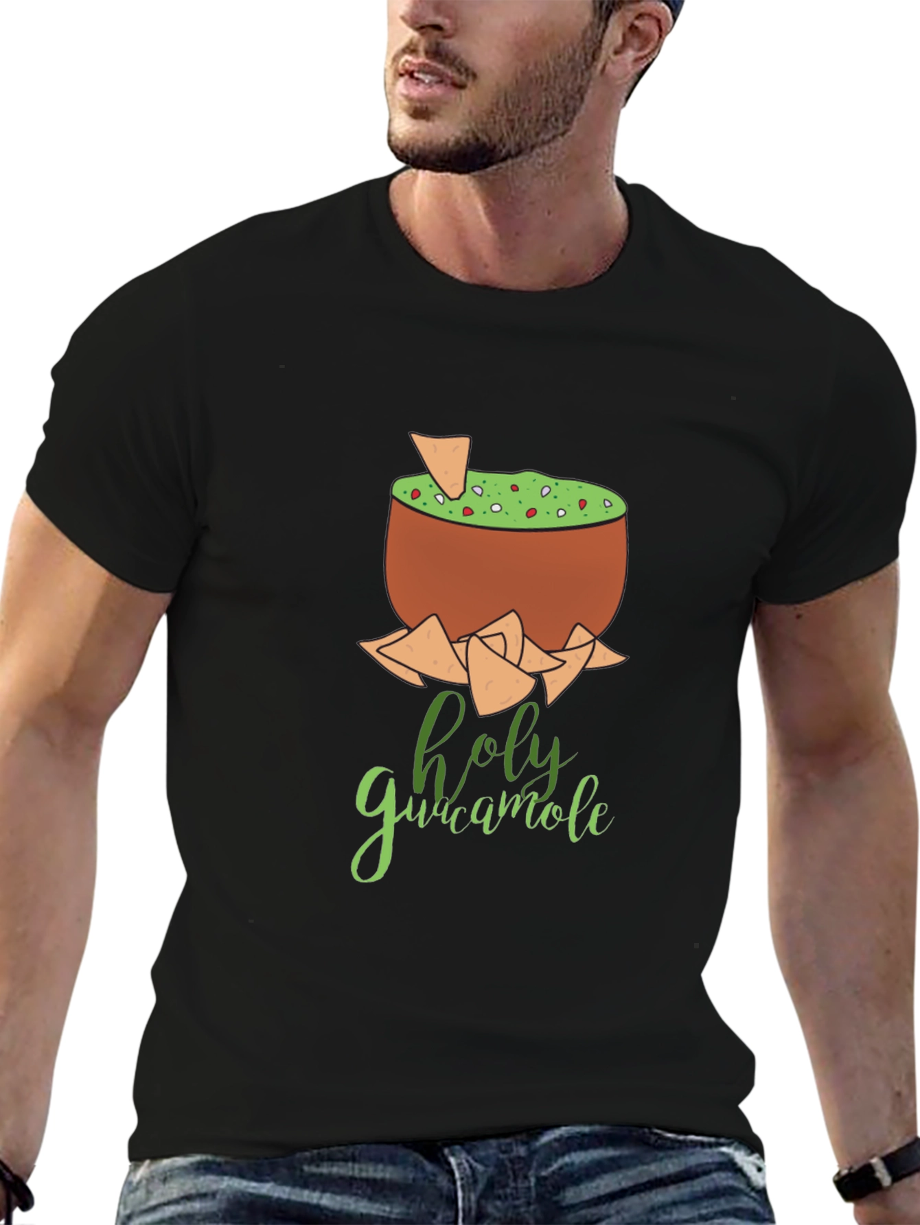 Holy Guacamole Graphic Tee - Foodie Fun