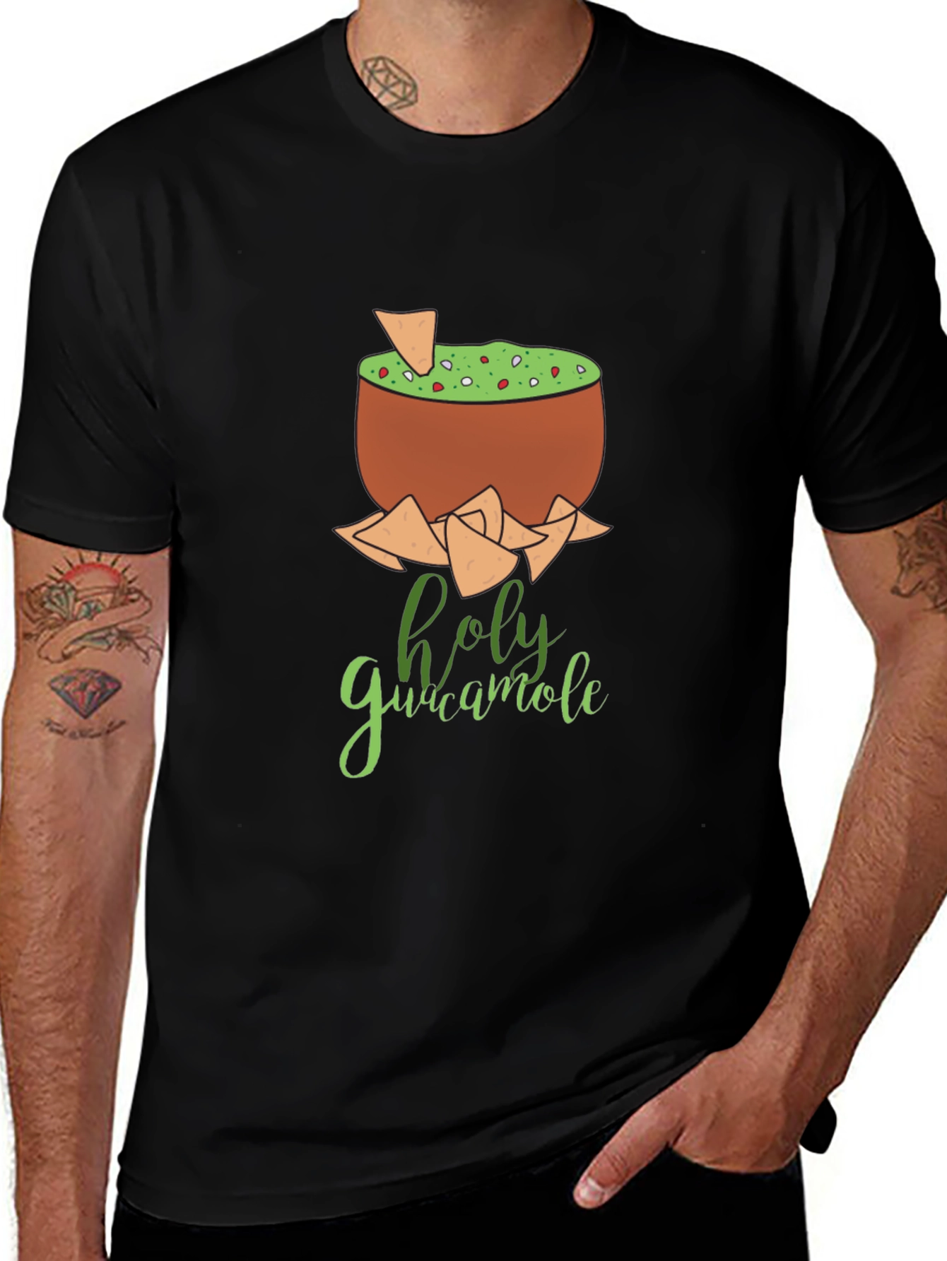 Holy Guacamole Graphic Tee - Foodie Fun