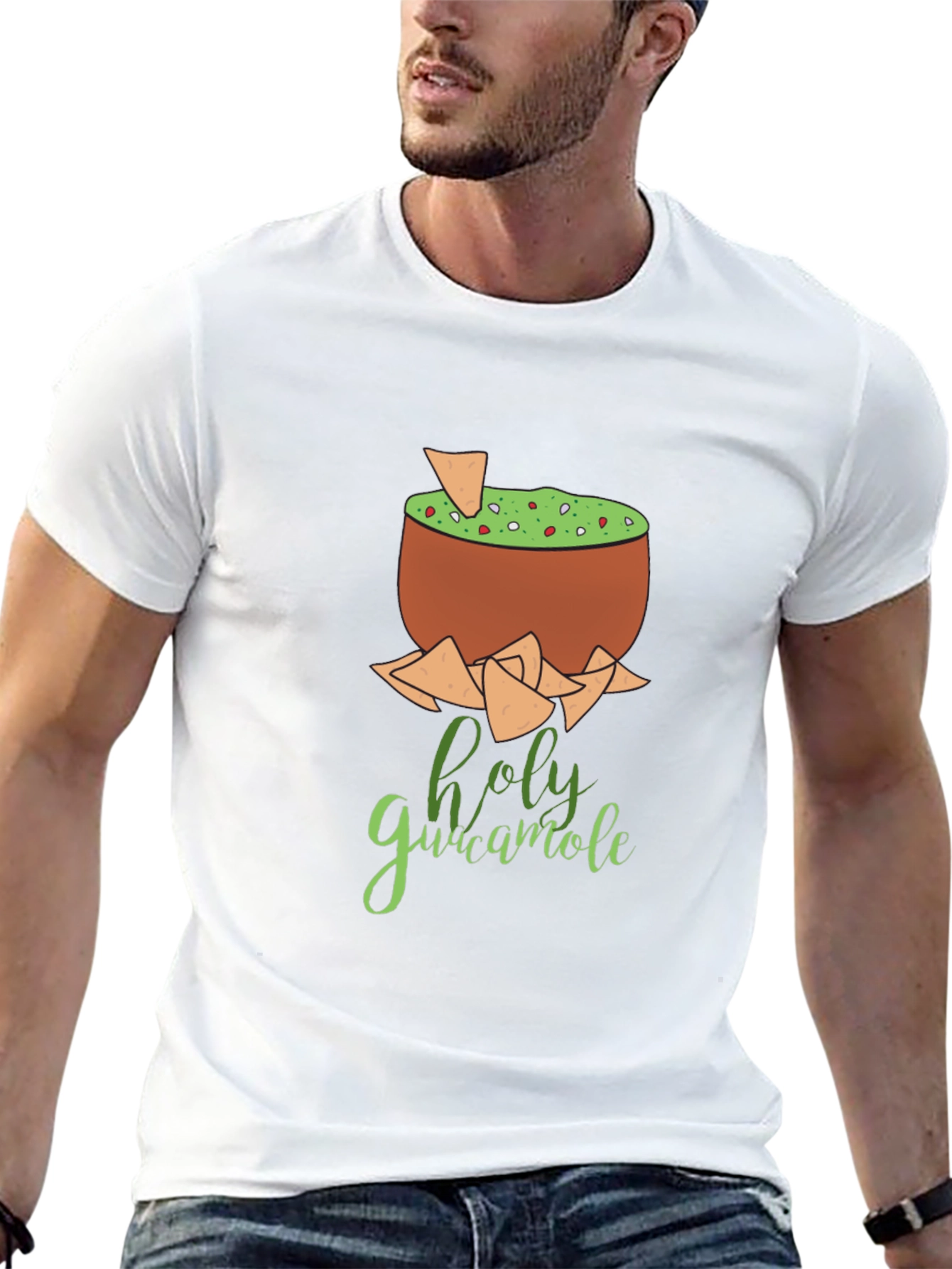 Holy Guacamole Graphic Tee - Foodie Fun