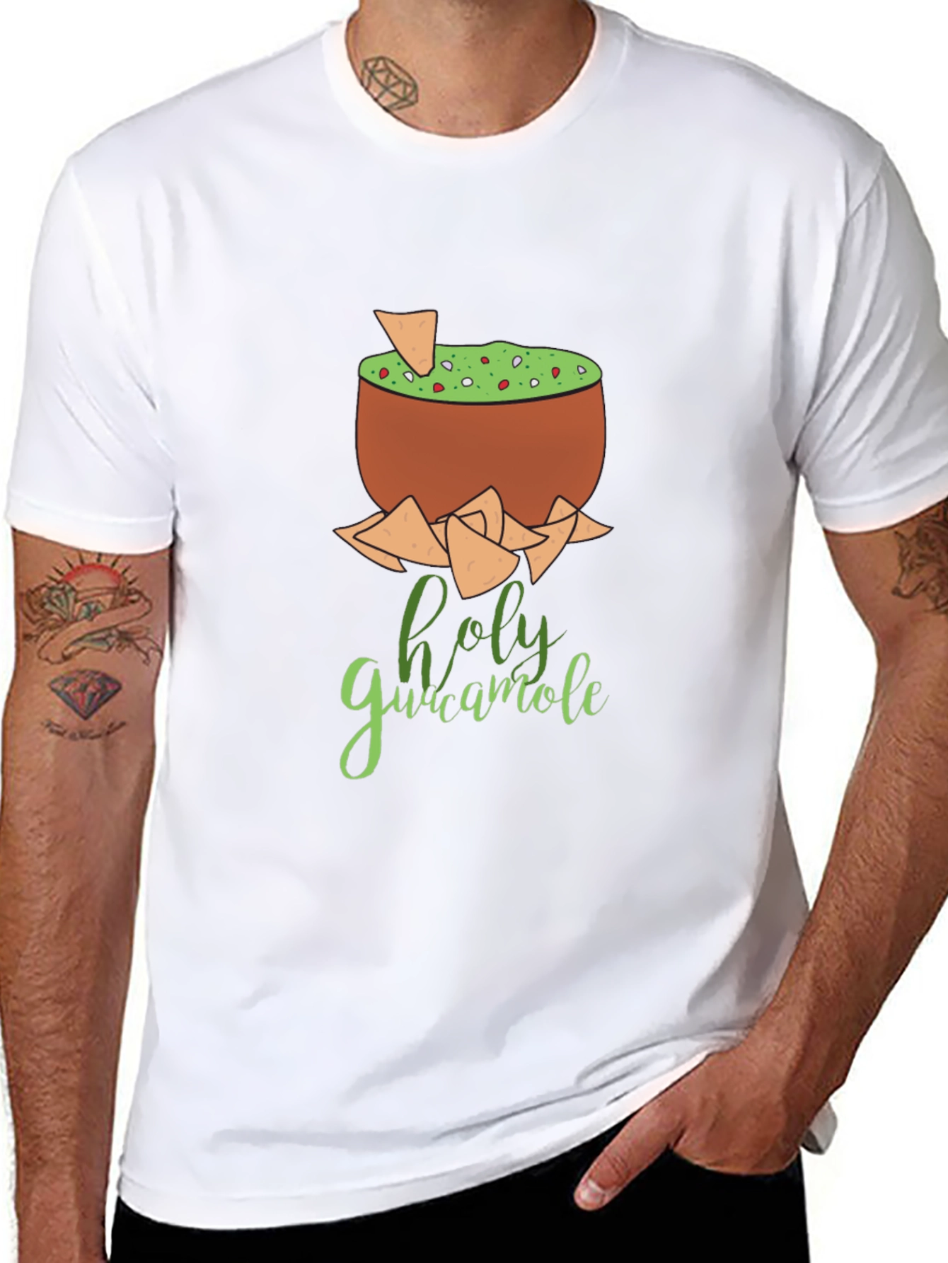 Holy Guacamole Graphic Tee - Foodie Fun