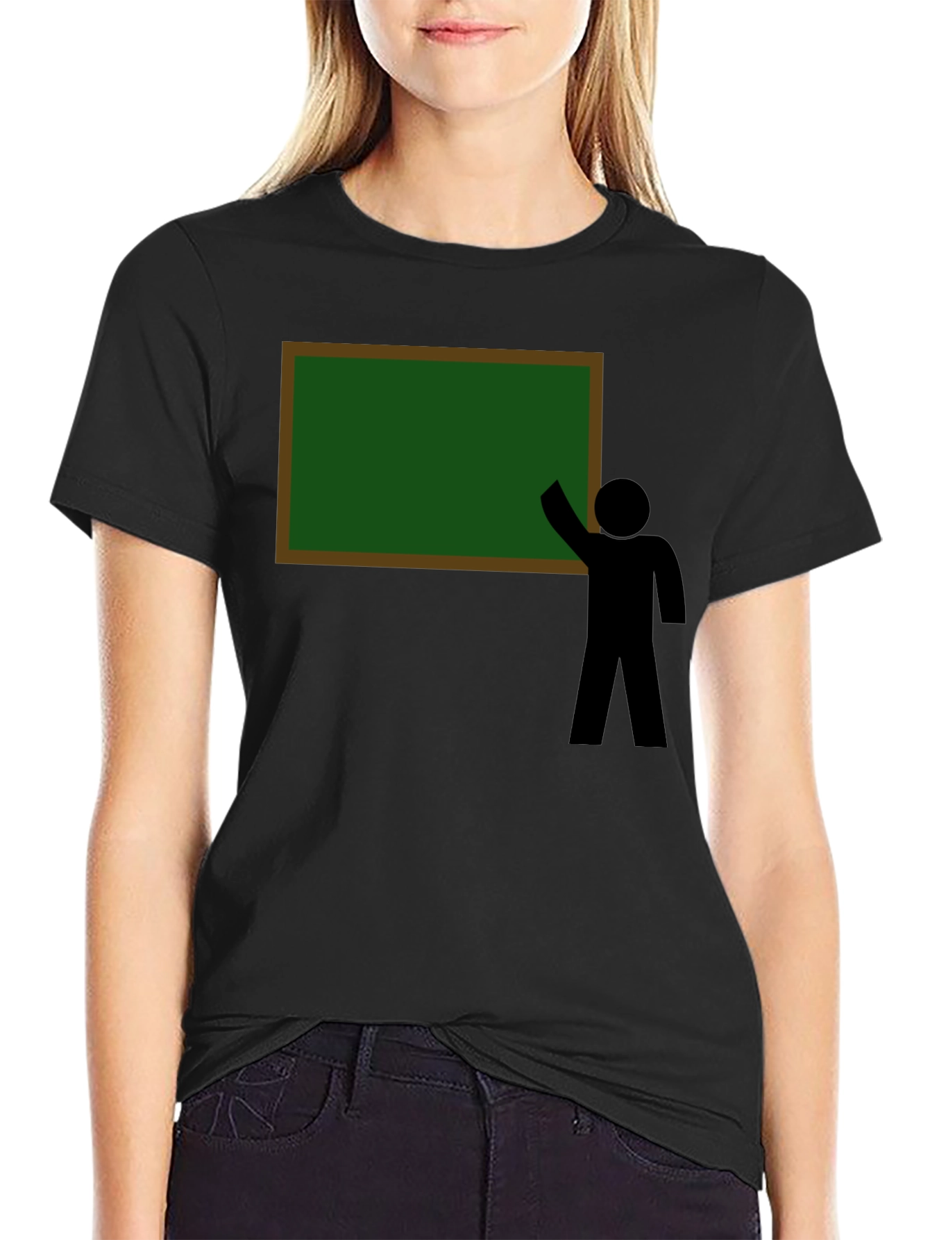 Teacher Stick Figure Graphic Tee