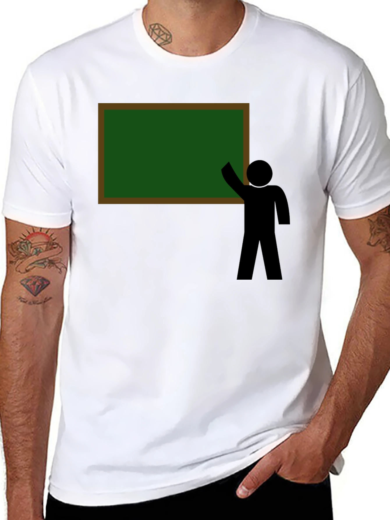 Teacher Stick Figure Graphic Tee