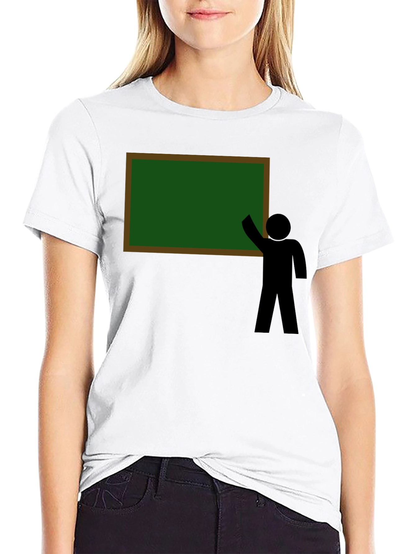 Teacher Stick Figure Graphic Tee