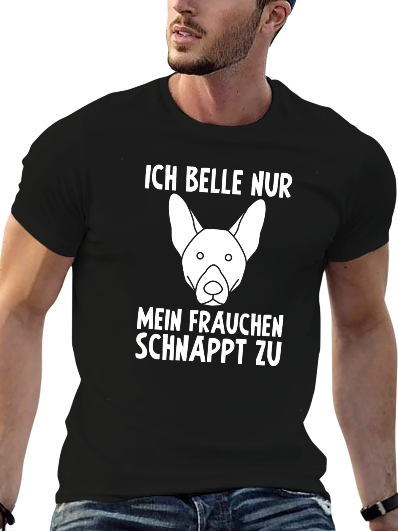 Ich Belle Nur Dog Graphic T-Shirt