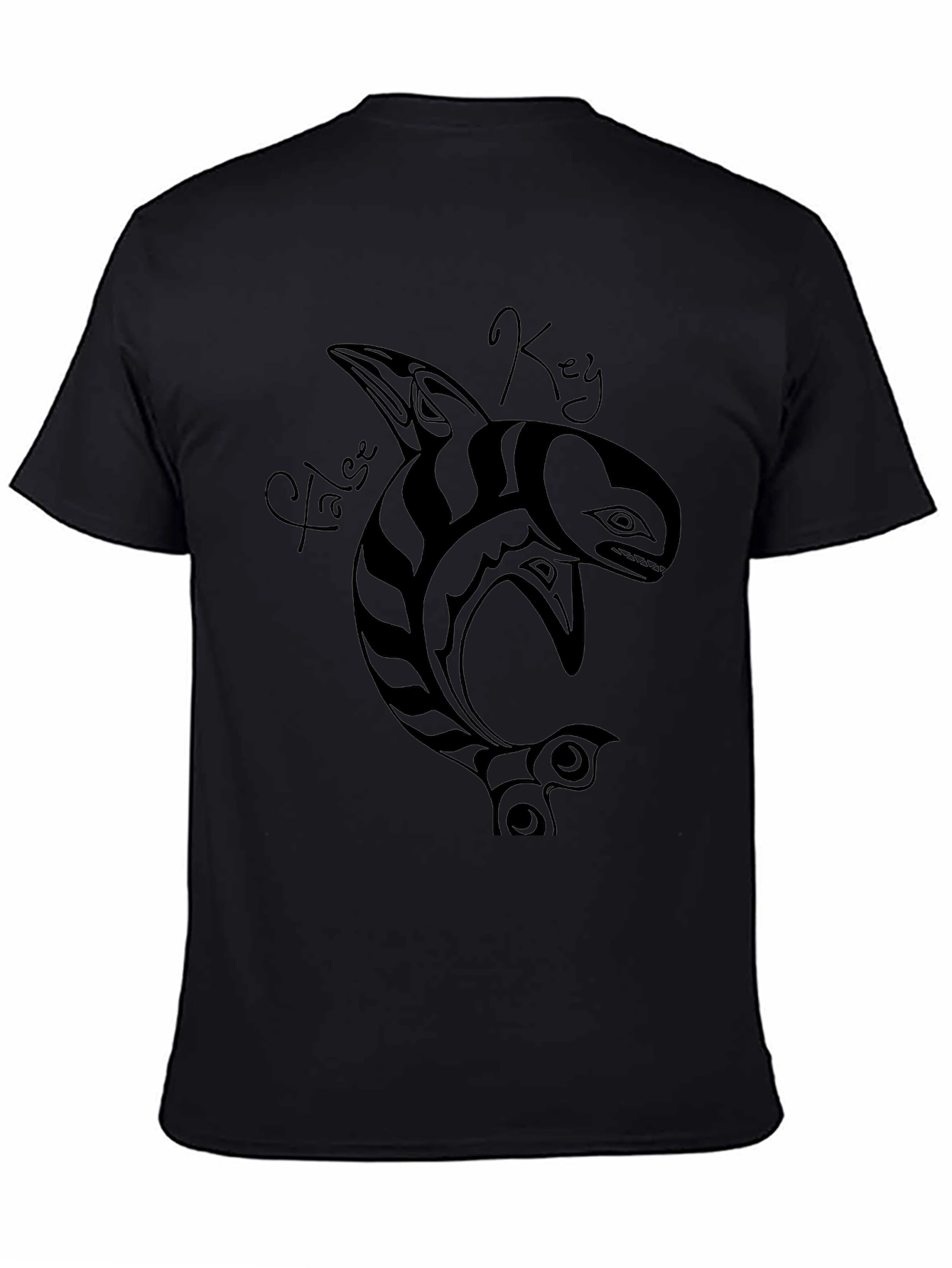 False Key Orca T-Shirt - Black Graphic Tee