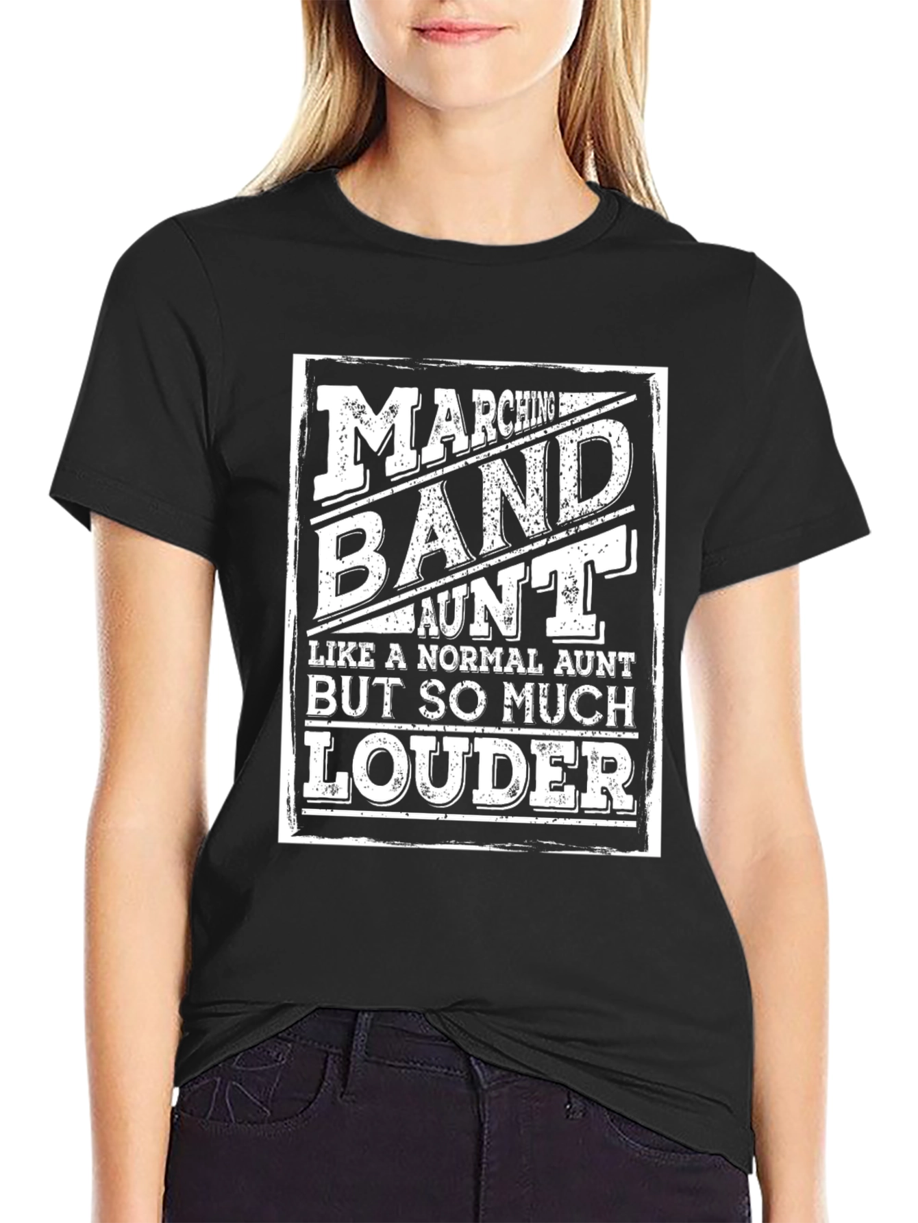 Marching Band Aunt T-Shirt Loud Aunt Tee