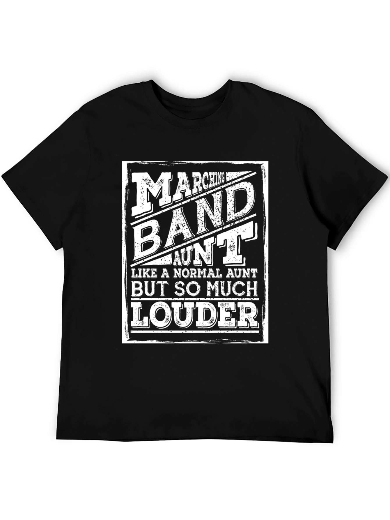 Marching Band Aunt T-Shirt Loud Aunt Tee
