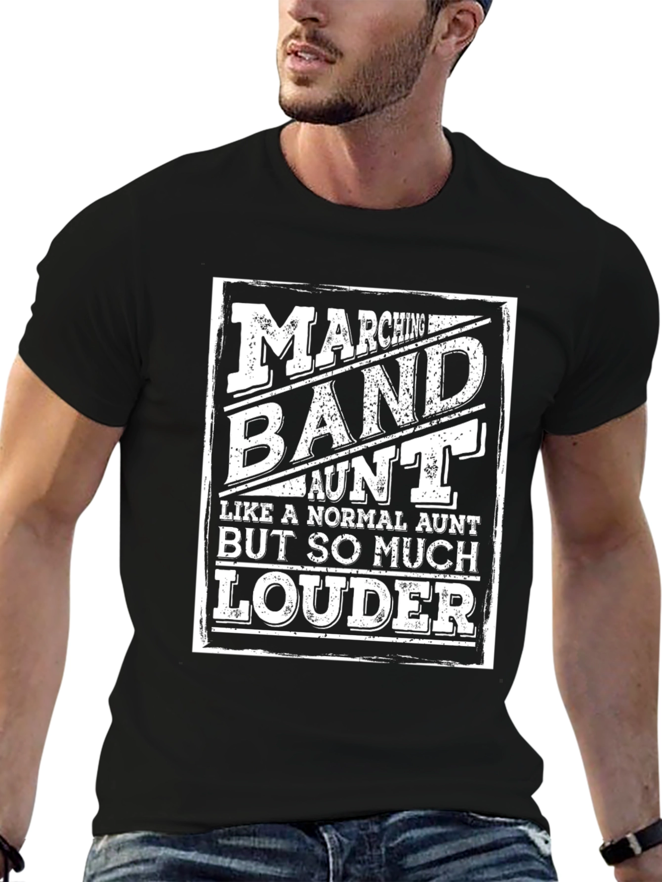 Marching Band Aunt T-Shirt Loud Aunt Tee