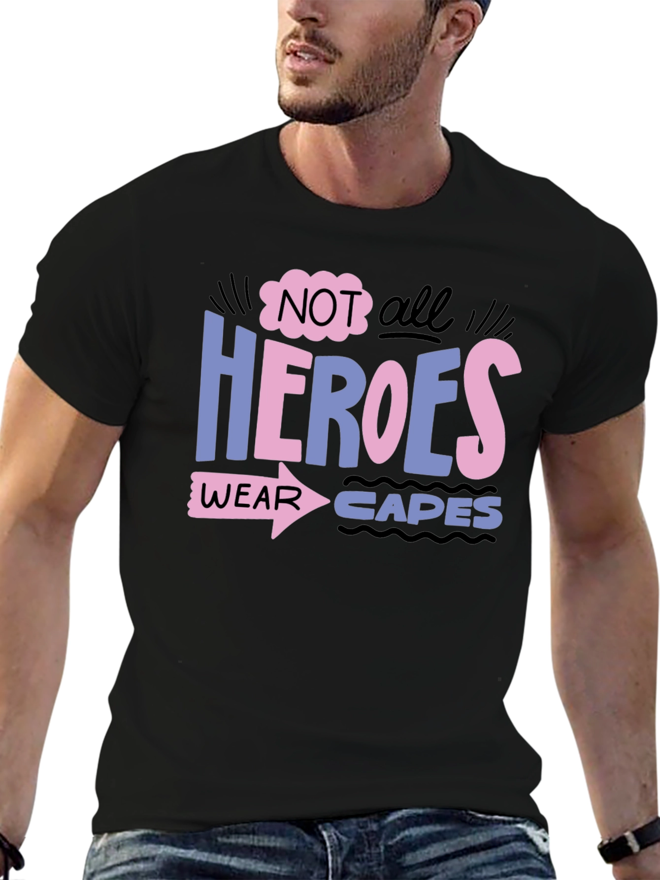 Heroes Wear Capes Graphic Tee