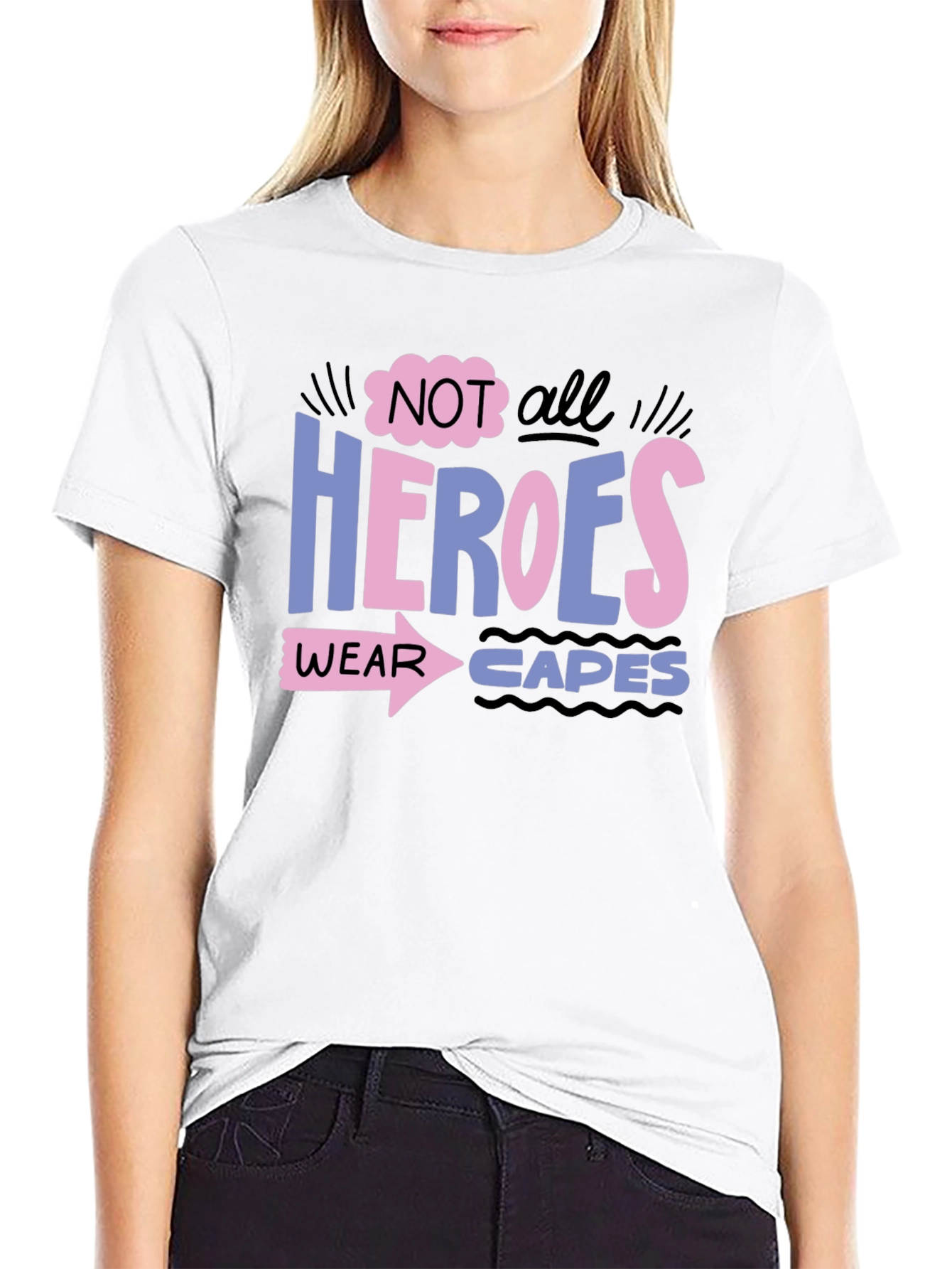 Heroes Wear Capes Graphic Tee
