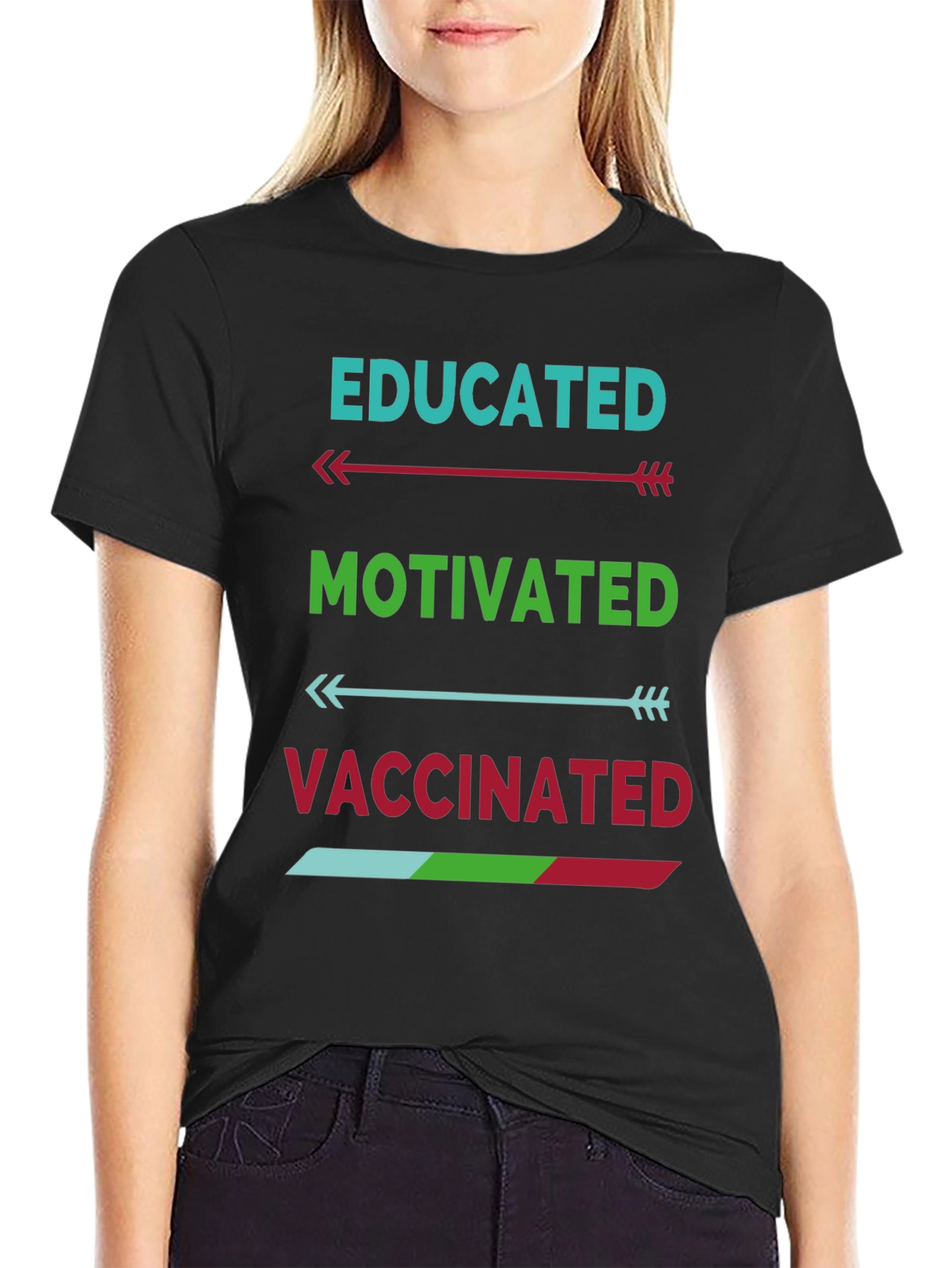Educated Motivated Vaccinated T-Shirt