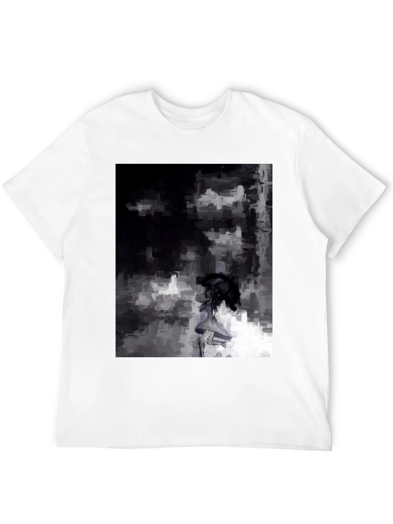 Abstract Art Graphic Black T-Shirt