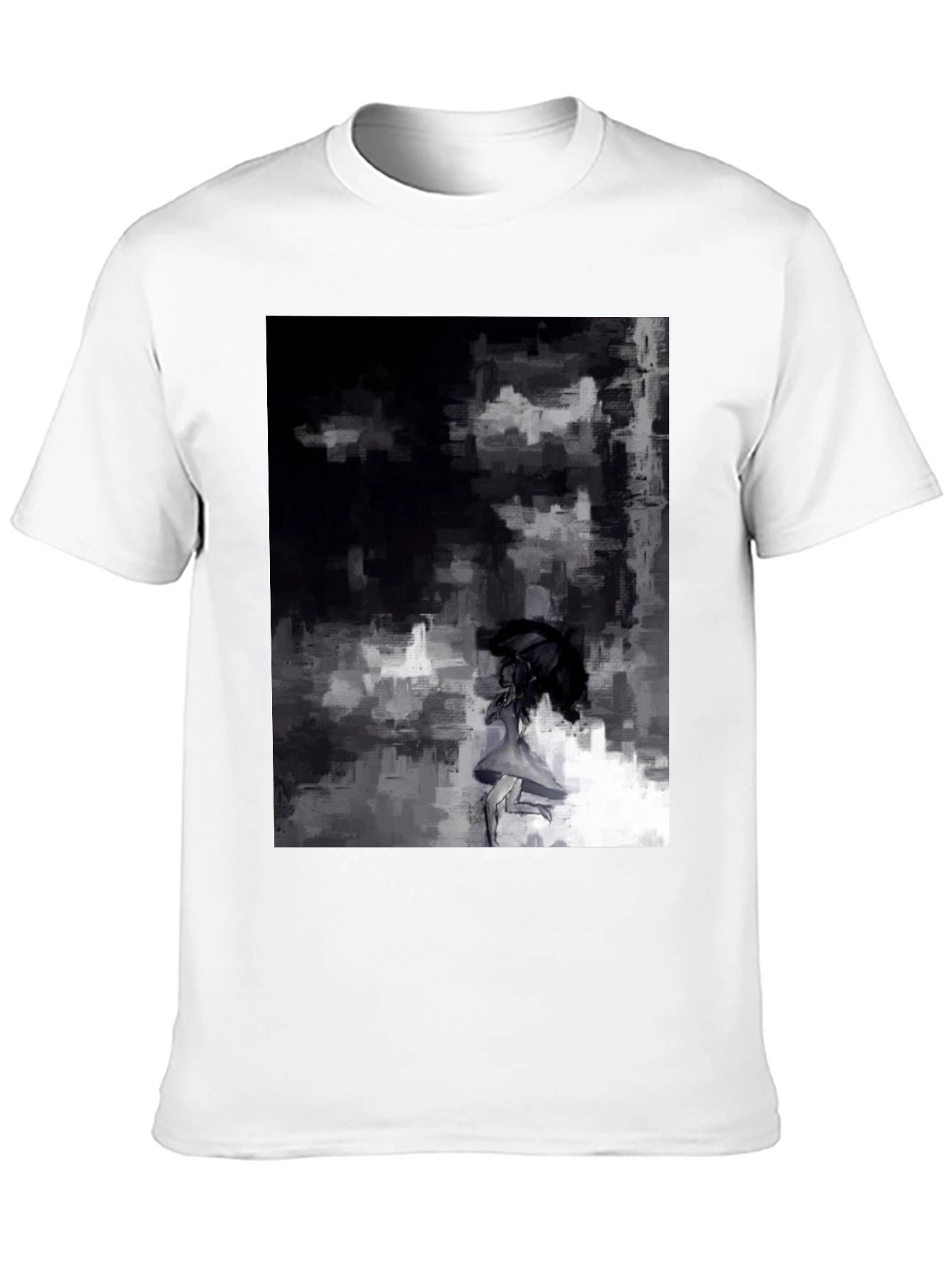 Abstract Art Graphic Black T-Shirt