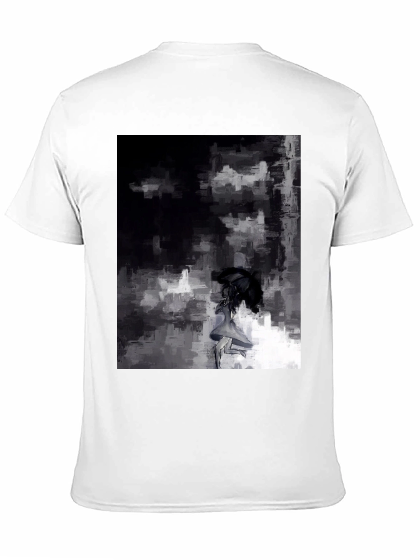 Abstract Art Graphic Black T-Shirt