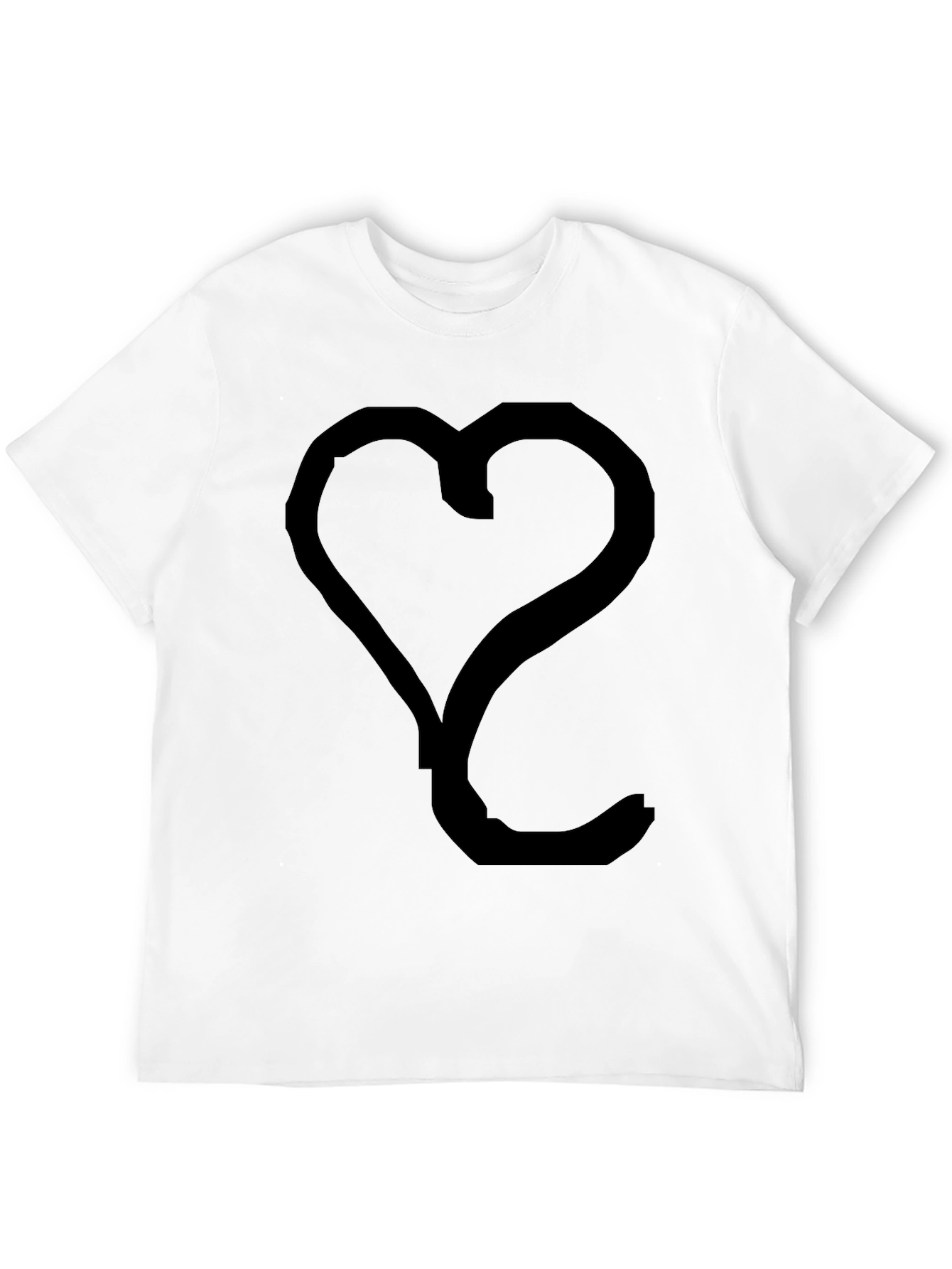 Heart Shape T-Shirt - Modern Style