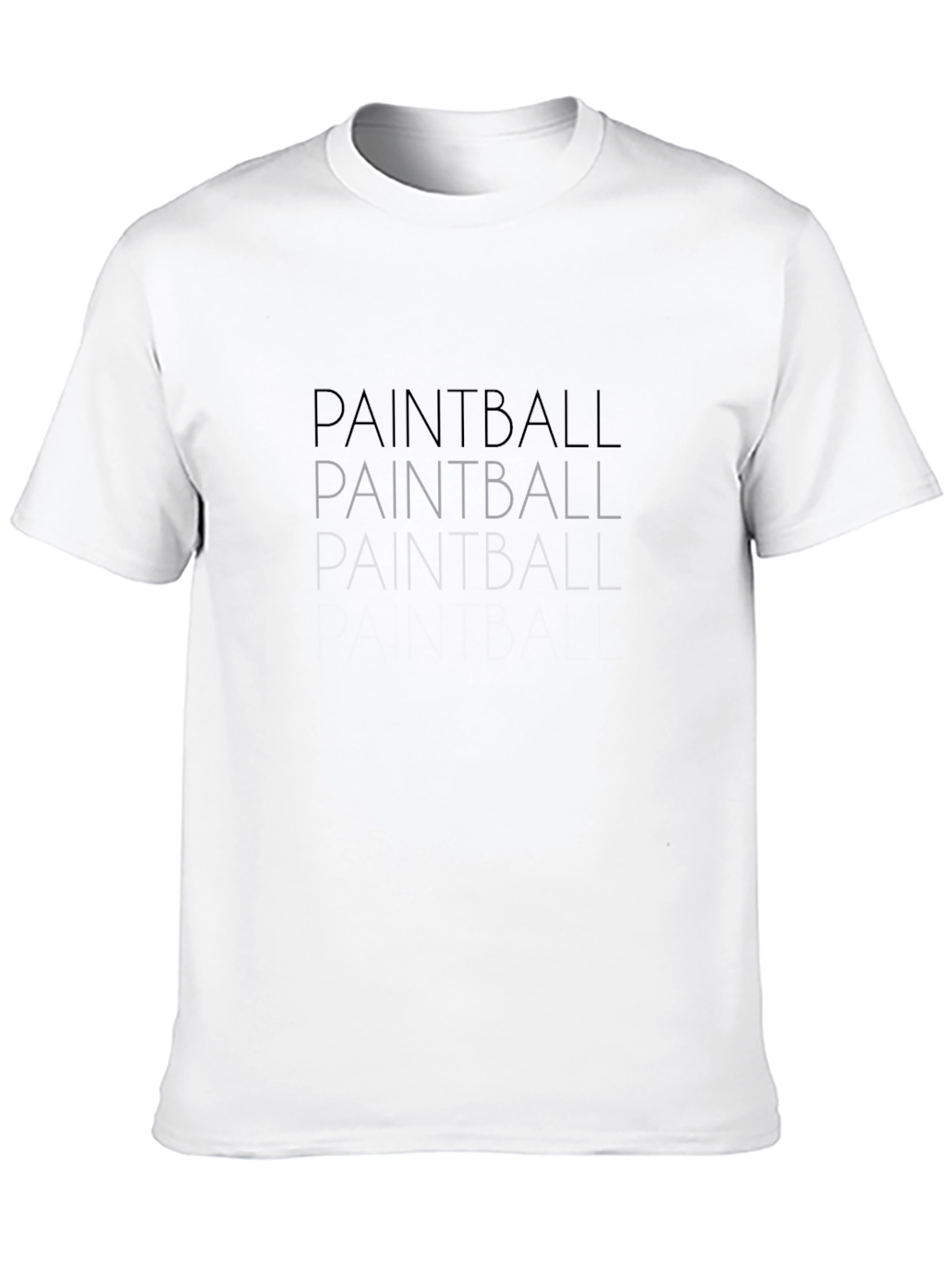Paintball Graphic T-Shirt - Black Cotton Tee