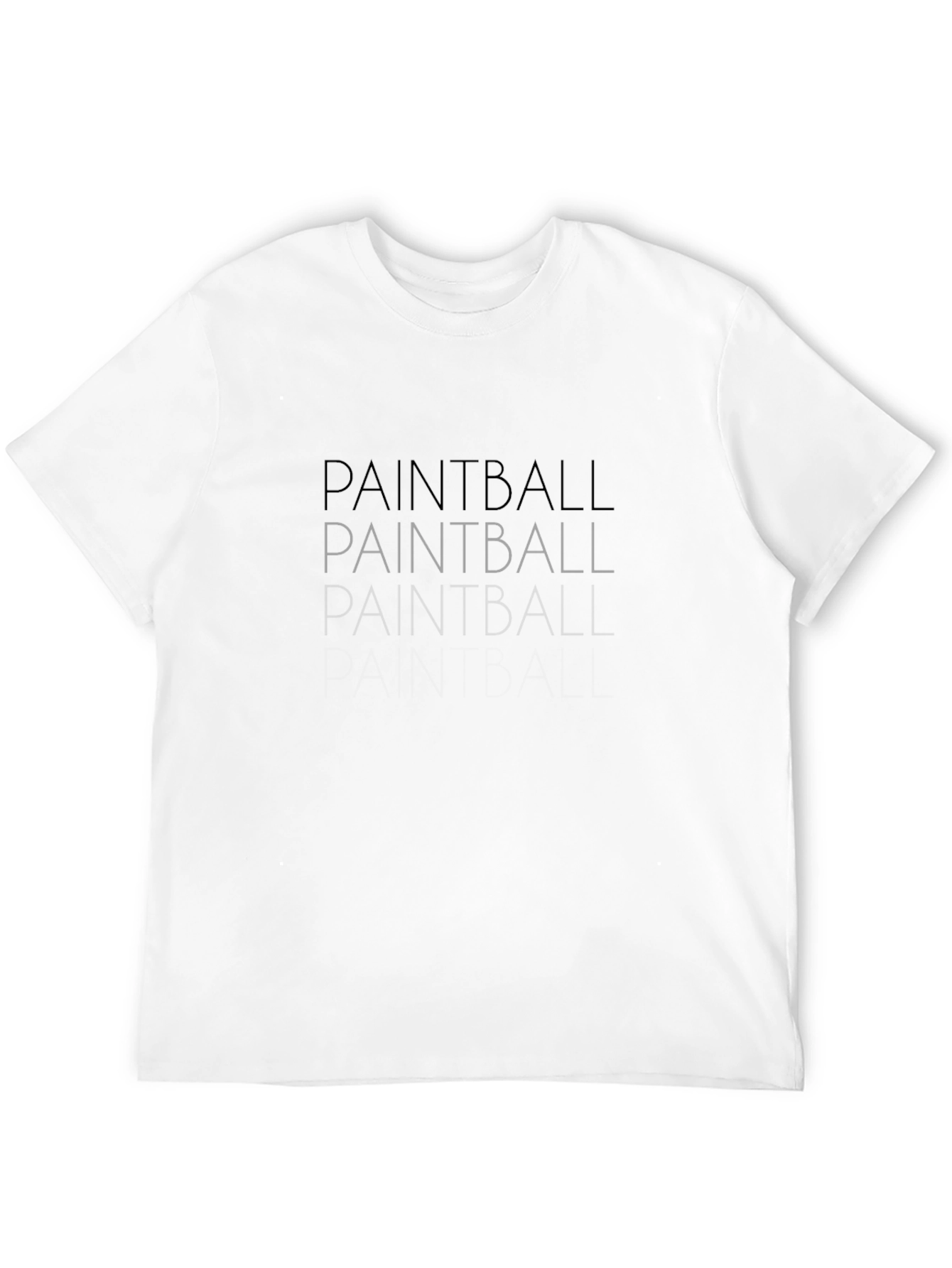 Paintball Graphic T-Shirt - Black Cotton Tee