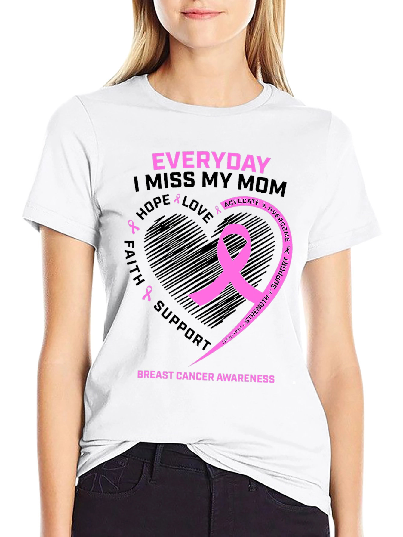 Breast Cancer Awareness Everyday I Miss My Mom T-Shirt