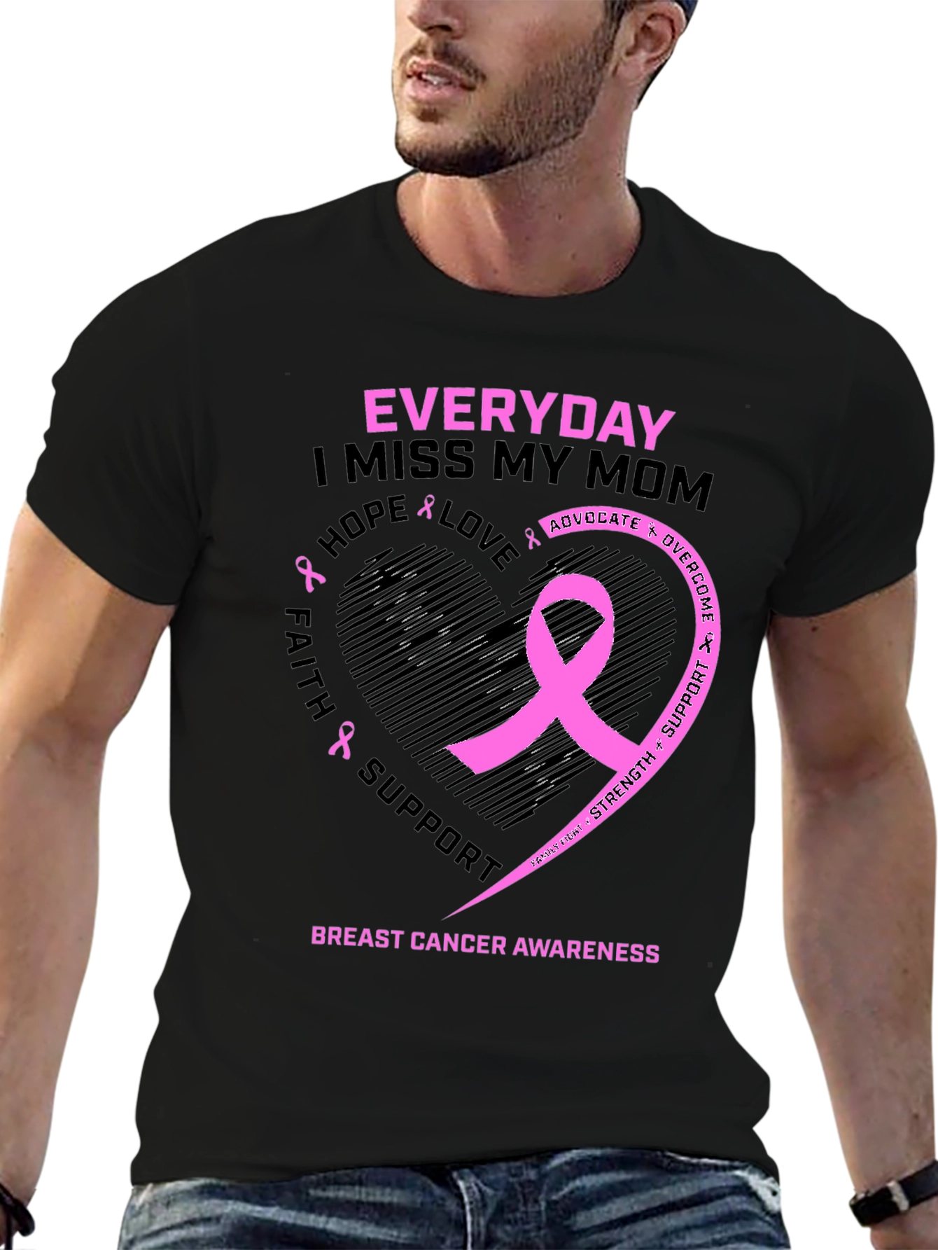 Breast Cancer Awareness Everyday I Miss My Mom T-Shirt