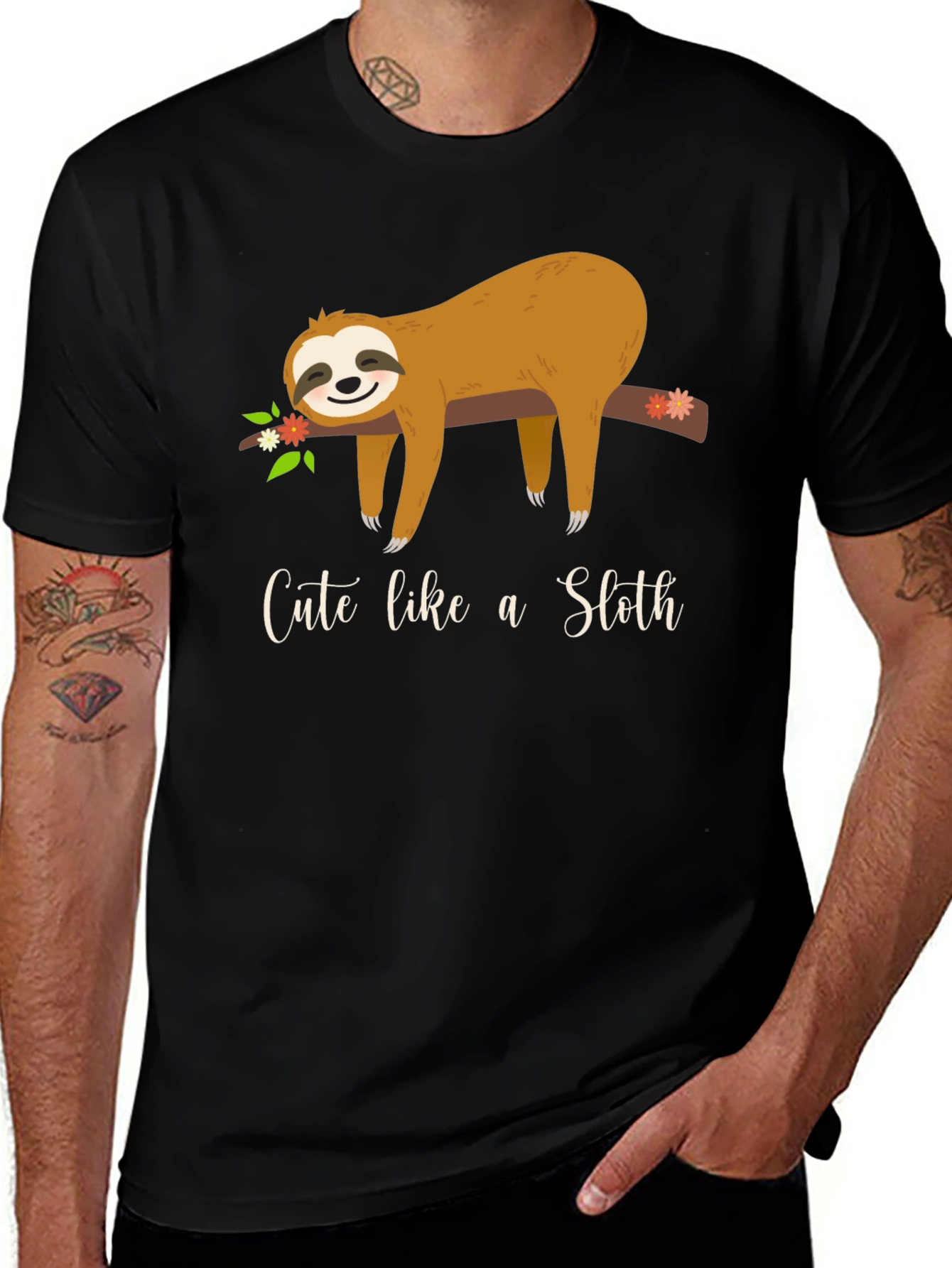 Cute Sloth Graphic Tee - Unisex Casual Shirt