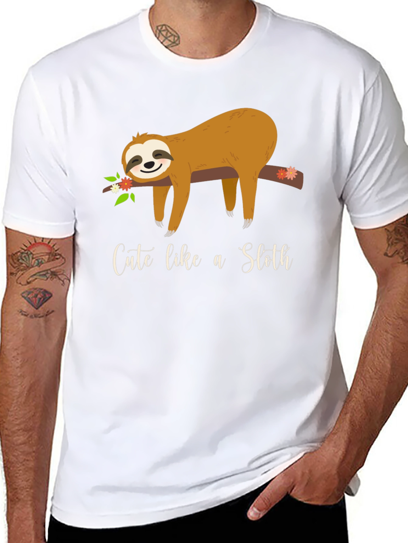 Cute Sloth Graphic Tee - Unisex Casual Shirt