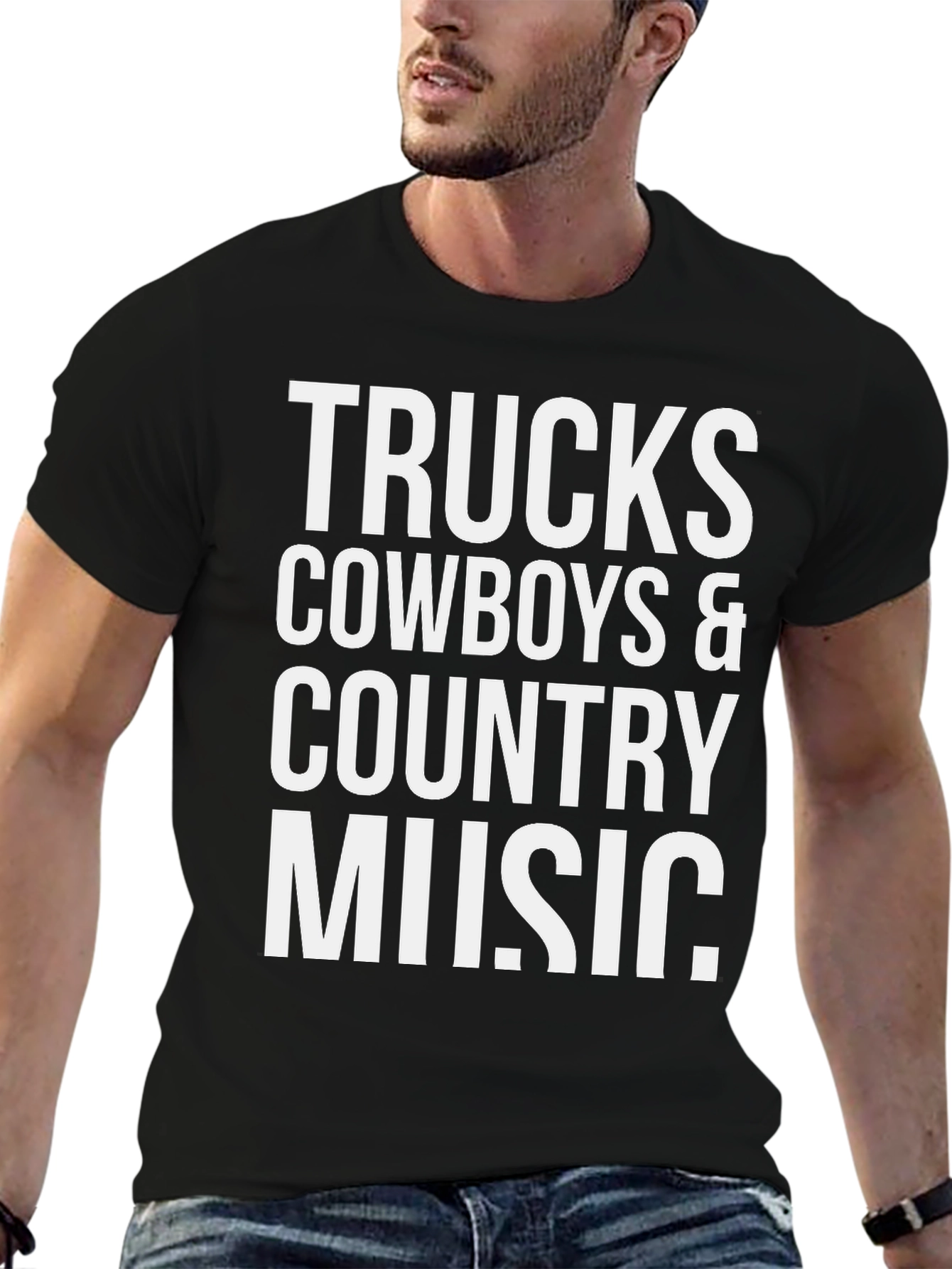 Trucks Cowboys & Country Music Graphic Tee
